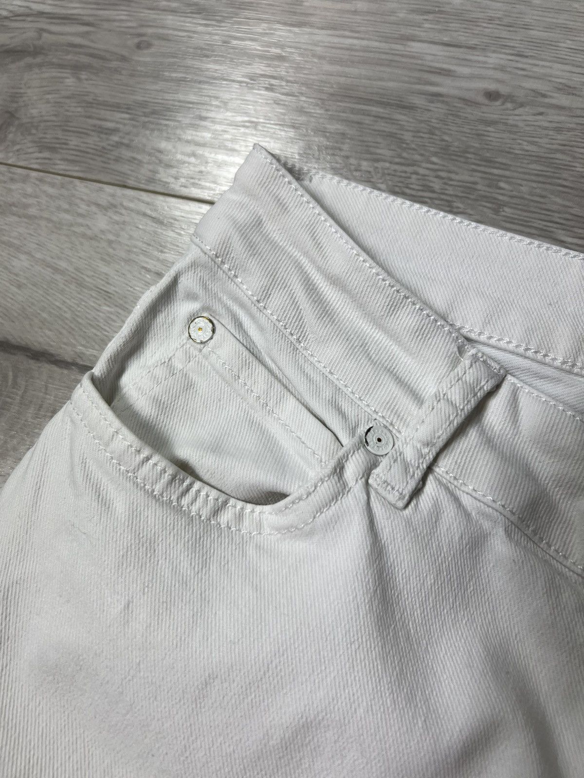 Sandro Sandro Paris White Denim Pants / Jeans Size 26" / US 2 / IT 38 - 4 Thumbnail