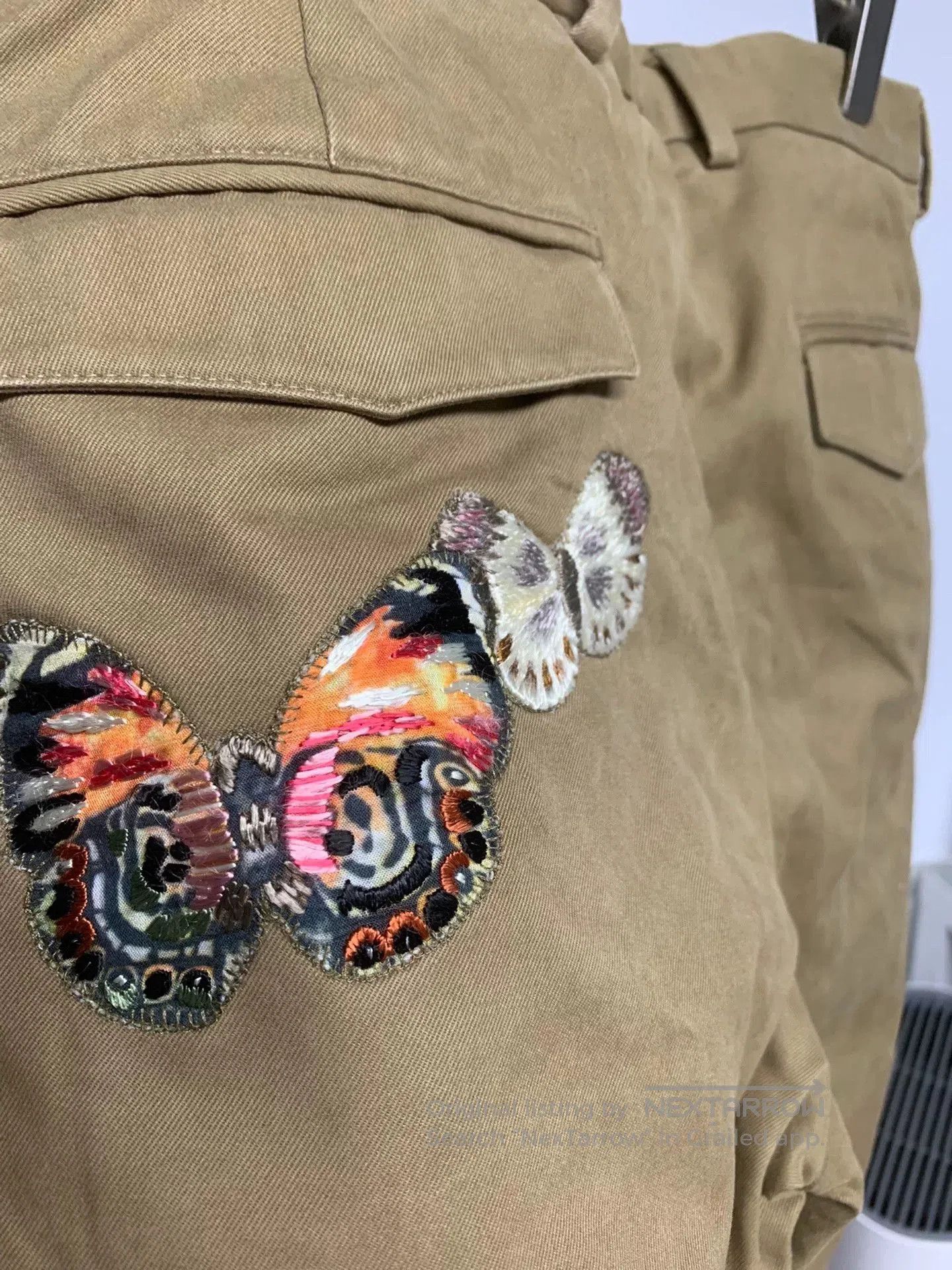 Valentino Valentino Butterfly Embroidered Men's Casual Pants. Size US 35 - 3 Thumbnail