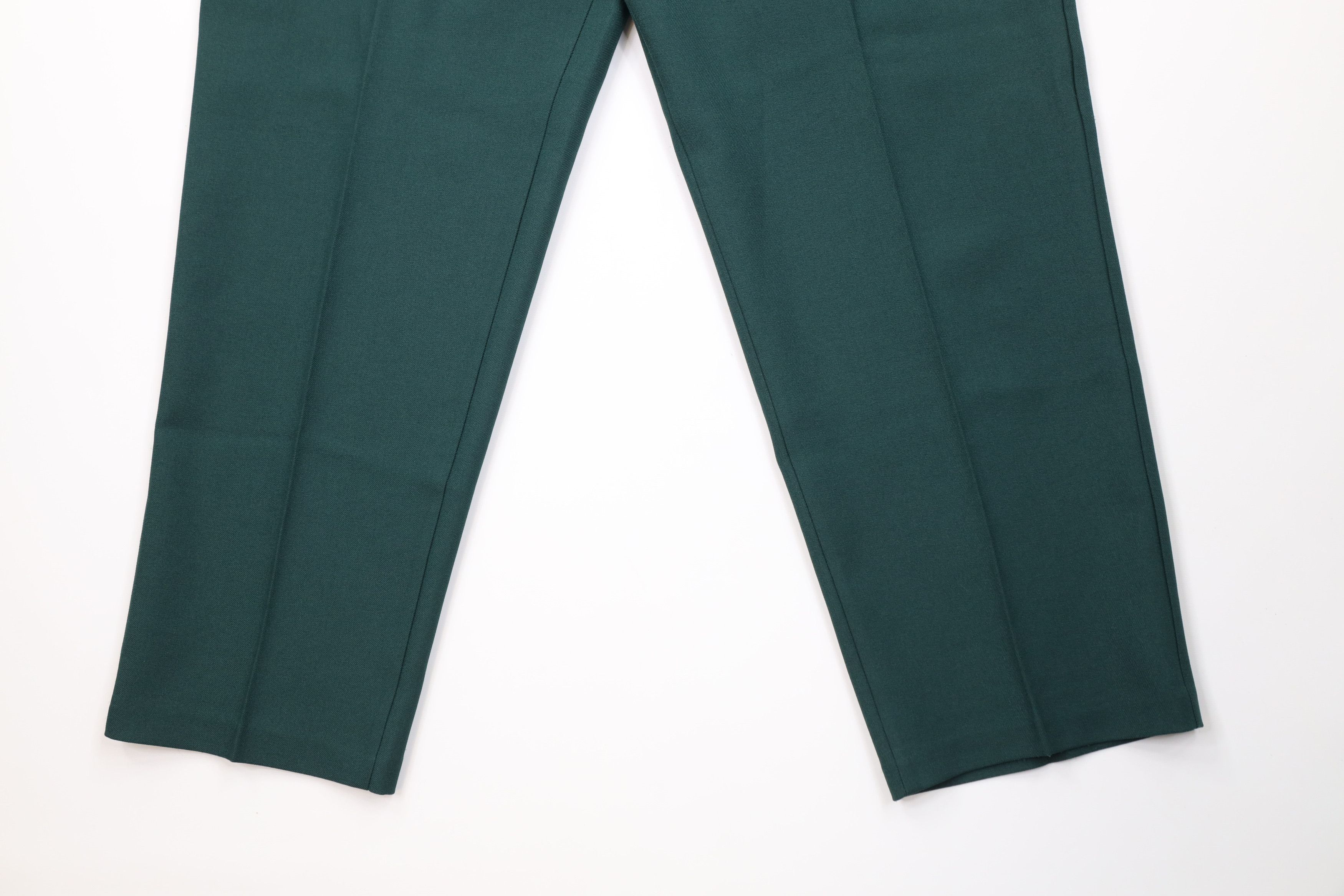 Levi's Vintage 70s 80s Levis Knit Wide Leg Chino Pants Green USA Size 40" / US 18 - 4 Thumbnail