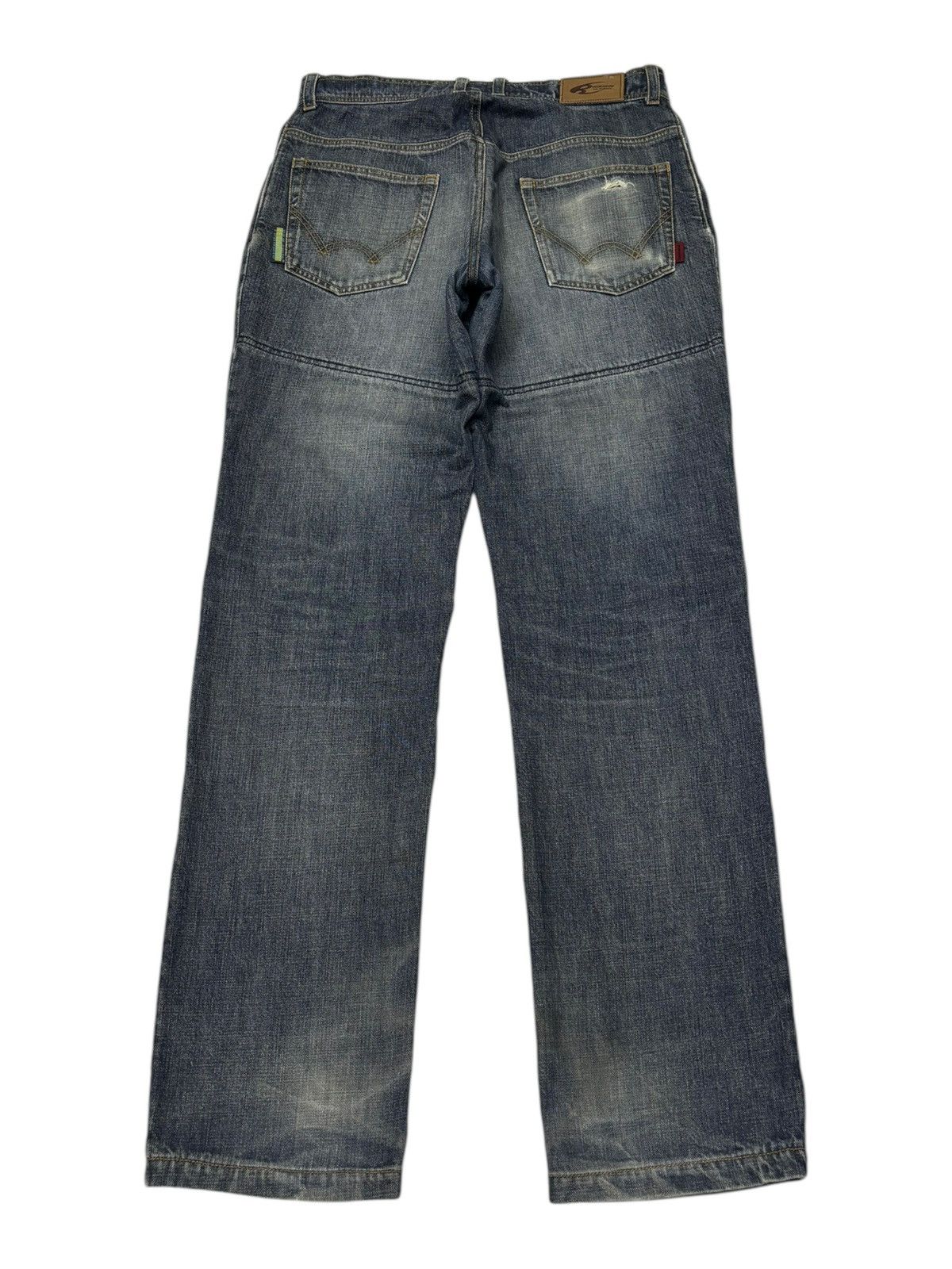 Kadoya ❤️‍🔥VINTAGE KOMINE TOKYO MOTORCYCLE DENIM JEANS Size US 30 / EU 46 - 6 Thumbnail