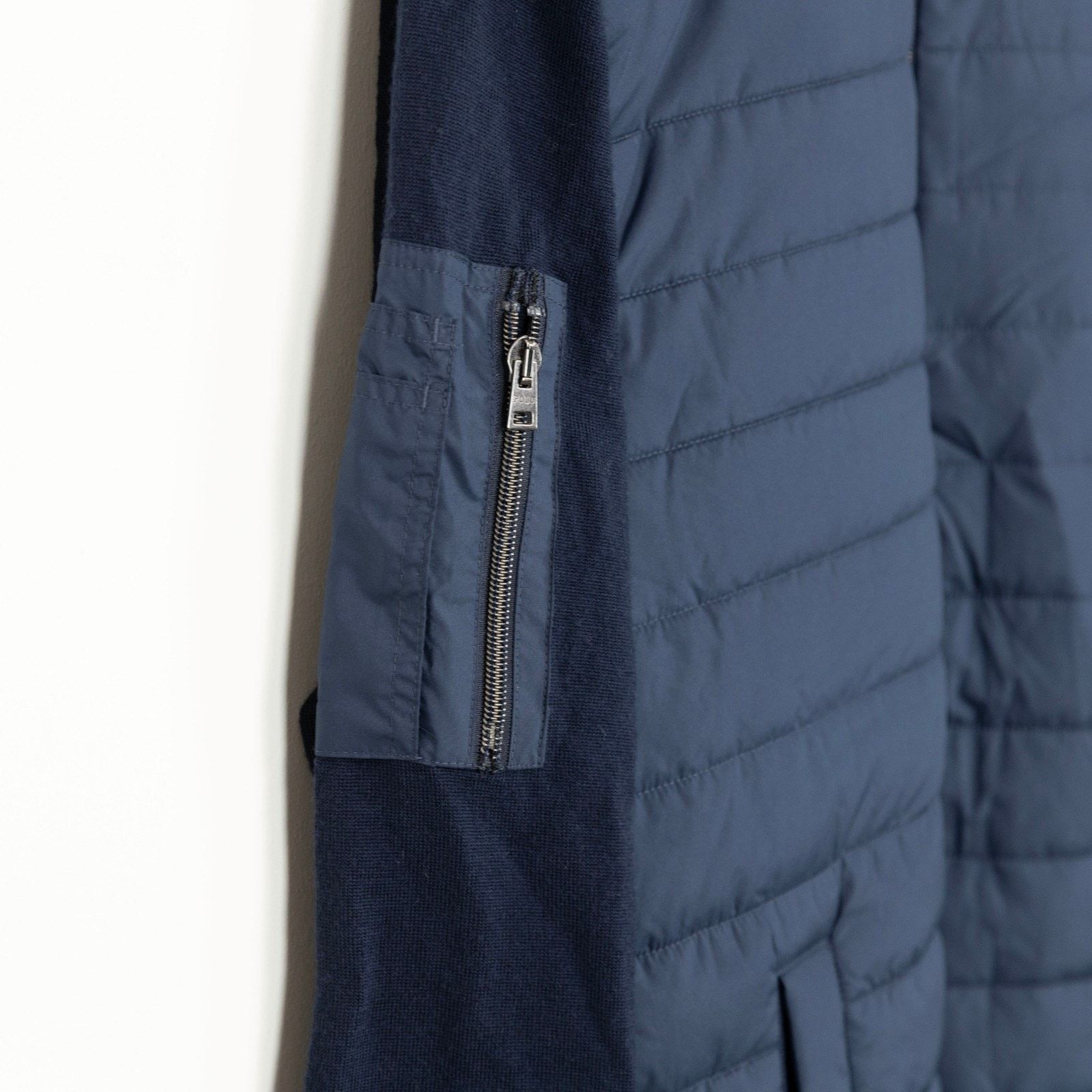 Polo Ralph Lauren Polo Ralph Lauren Men Wool Quilted Full Zip Hybrid Sweater Size US XL / EU 56 / 4 - 4 Thumbnail