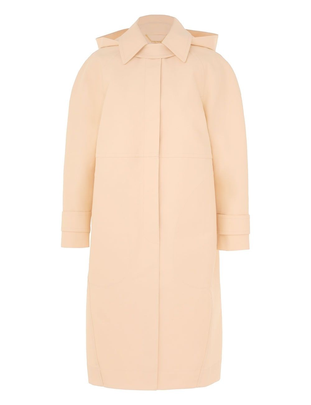 Zimmermann oc11z0525 Tranquillity Poplin Crombie Coat in Beige Size S / US 4 / IT 40 - 1 Thumbnail