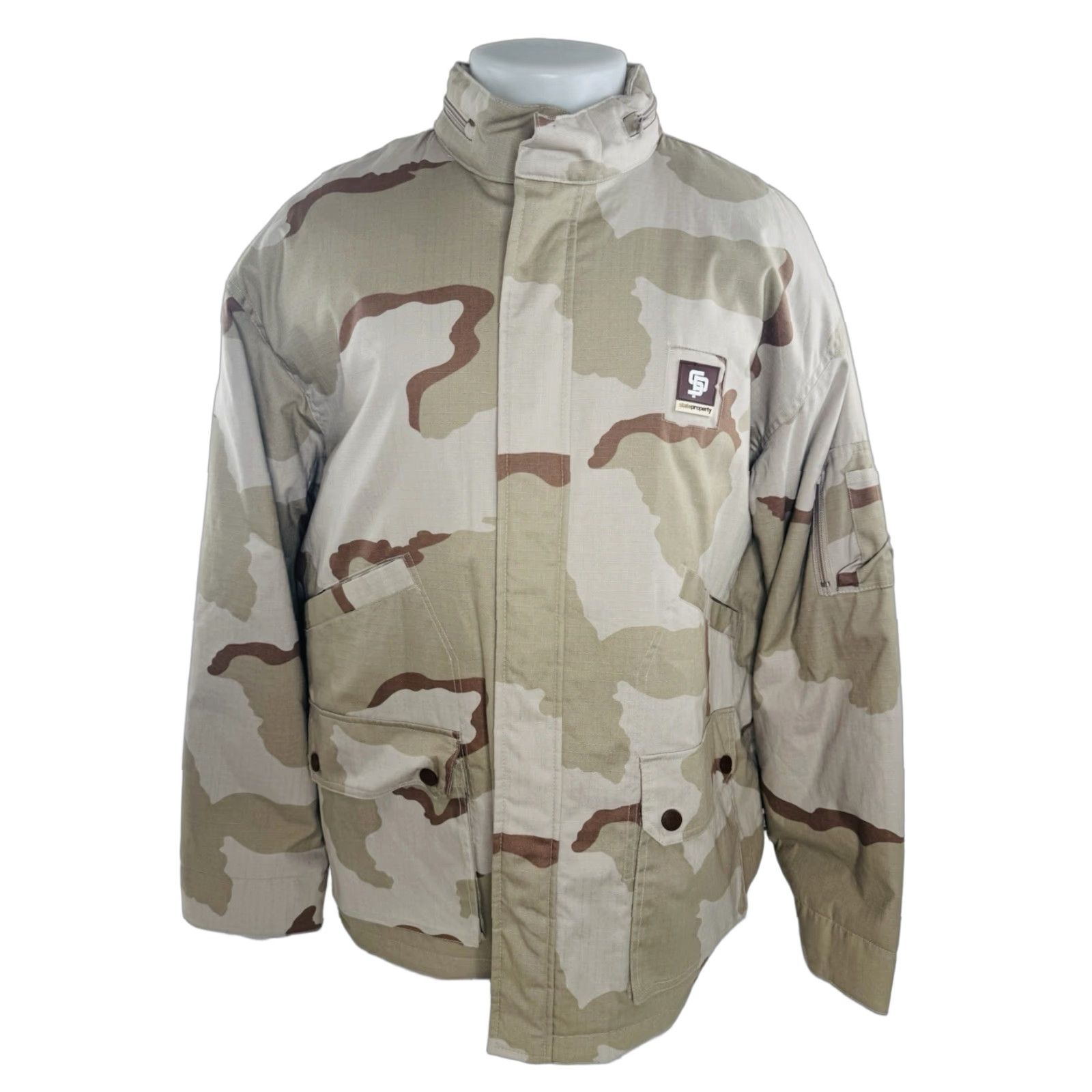 Rocawear STATE PROPERTY / ROCAWEAR - Desert Camouflage Military Hood L Jacket - EXCELLENT Size US L / EU 52-54 / 3 - 1 Thumbnail