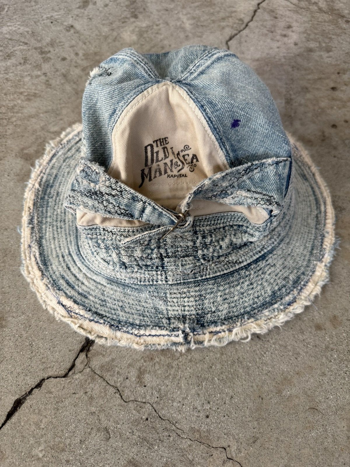 Kapital KAPITAL OLD MAN AND THE SEA BORO BUCKET HAT Size ONE SIZE - 2 Thumbnail