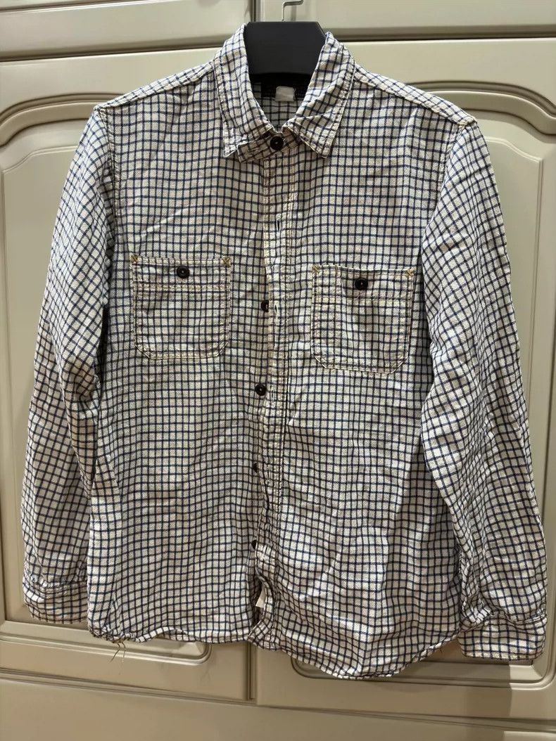 Freewheelers Freewheelers size 16 Men's cotton linen workwear long-slee Size US L / EU 52-54 / 3 - 1 Thumbnail