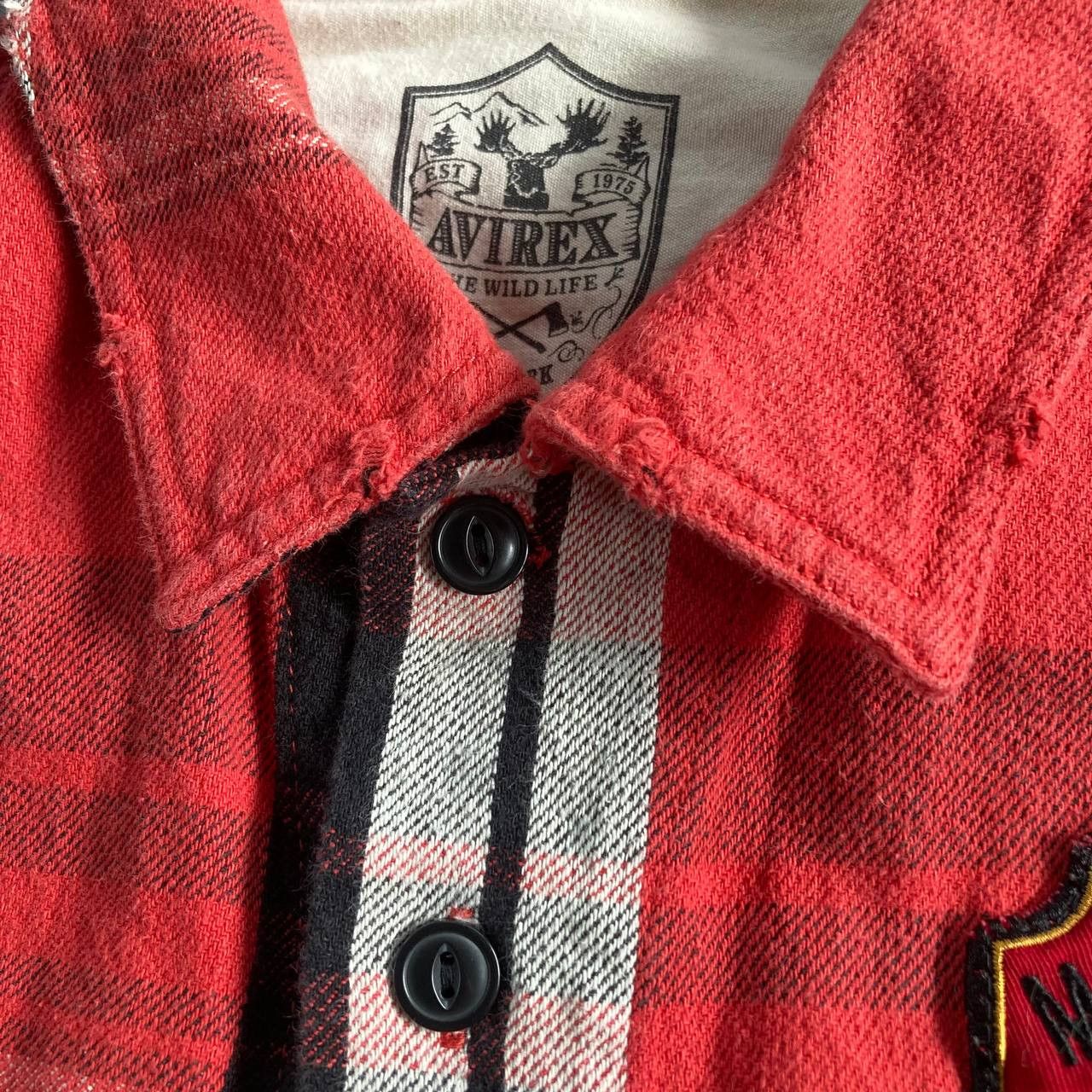 Avirex Plaid Check Embroidered Flannel Size US L / EU 52-54 / 3 - 6 Thumbnail