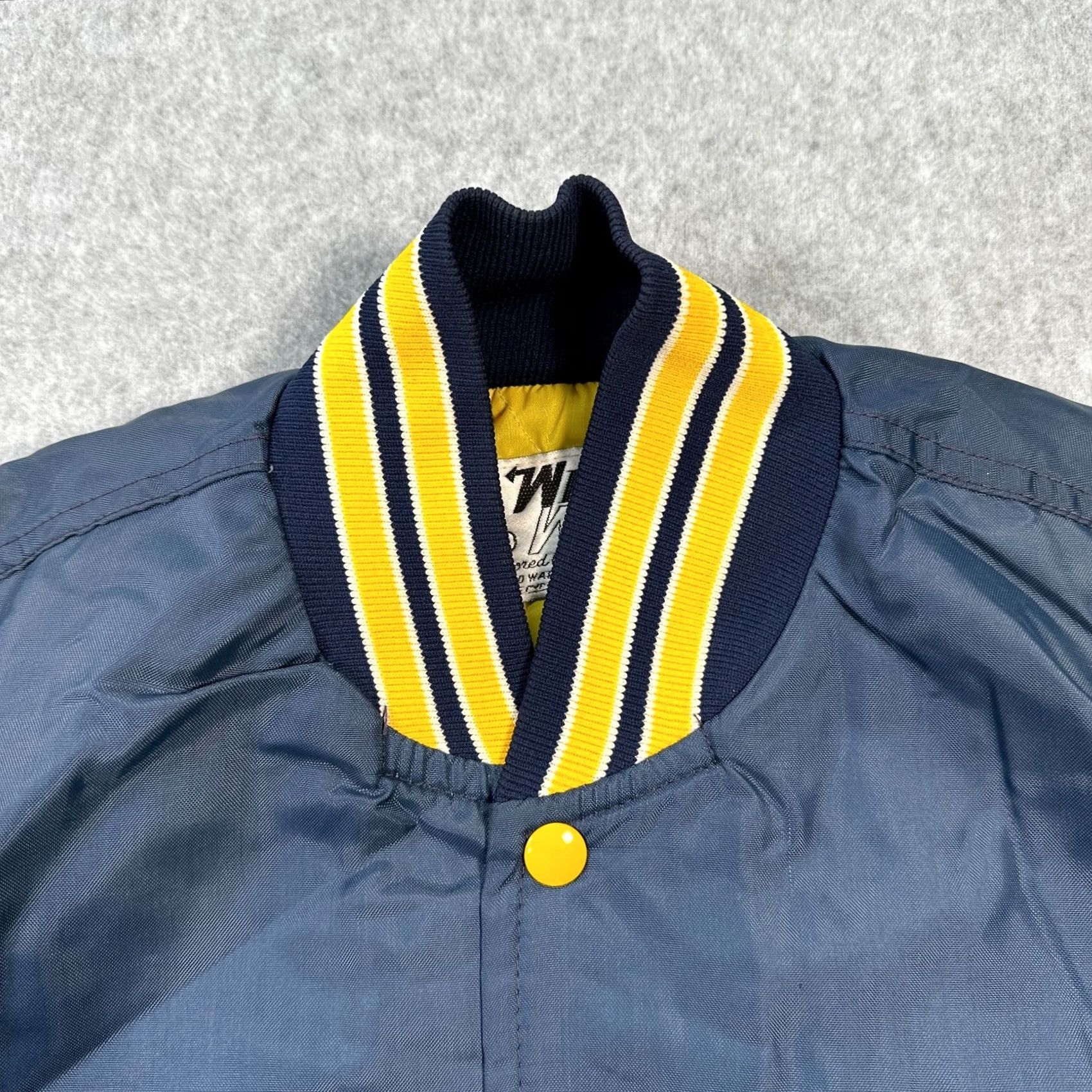 Vintage West Wind Jose Bomber Jacket Blue Men's Medium Long Sleeve Pockets Size US M / EU 48-50 / 2 - 3 Thumbnail