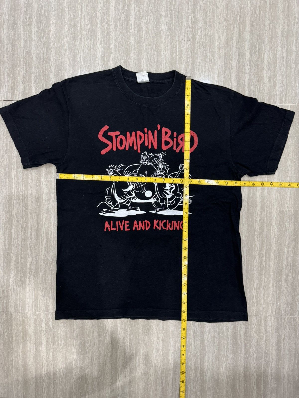 Band Tees Stompin’ Bird, Alive and Kicking black Shirt L size Size US L / EU 52-54 / 3 - 2 Thumbnail