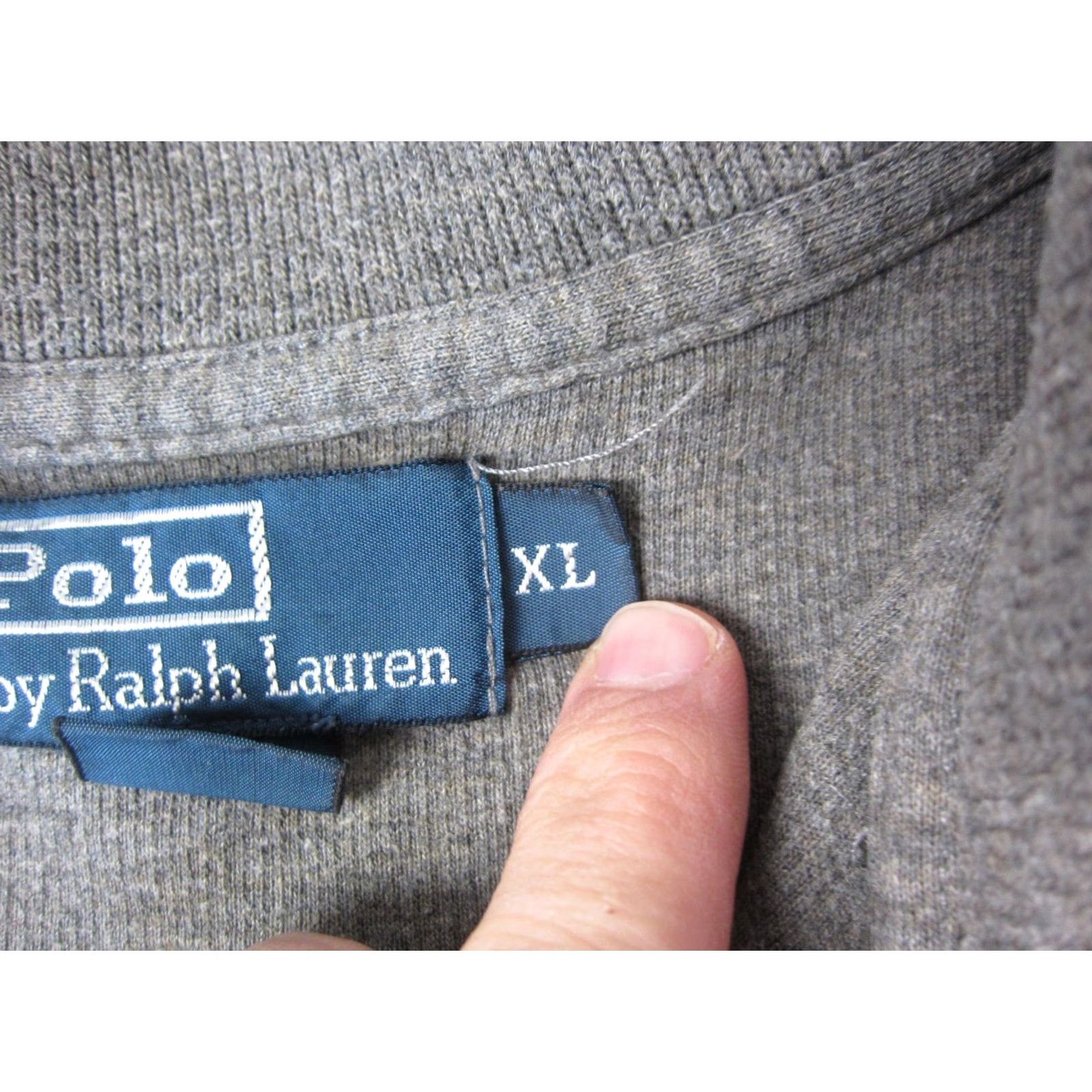 Polo Ralph Lauren Polo Ralph Lauren Sweater Shirt XL Gray 1/4 Zip Cotton Pony Mens Pullover Vintage (if Vintage applies) Size US XL / EU 56 / 4 - 5 Thumbnail