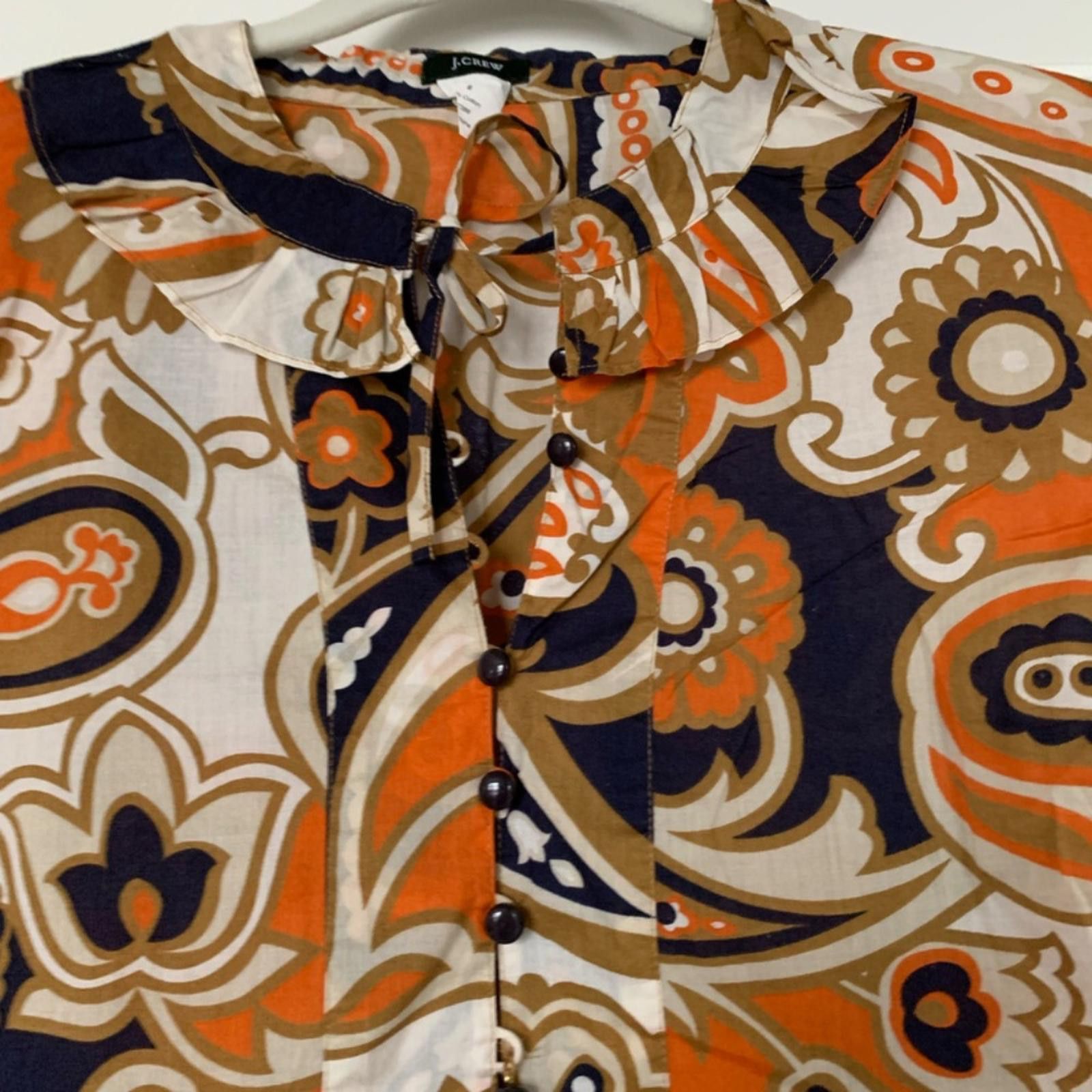 J.Crew J Crew Paisley short sleeve Shirt Size M / US 6-8 / IT 42-44 - 2 Thumbnail