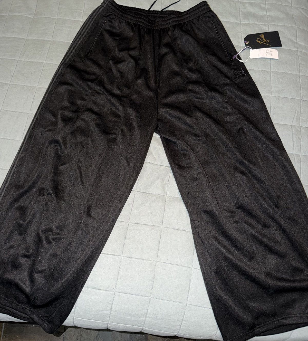 Needles Needles Baggy HD Track Pants Black M Size US 32 / EU 48 - 1 Thumbnail