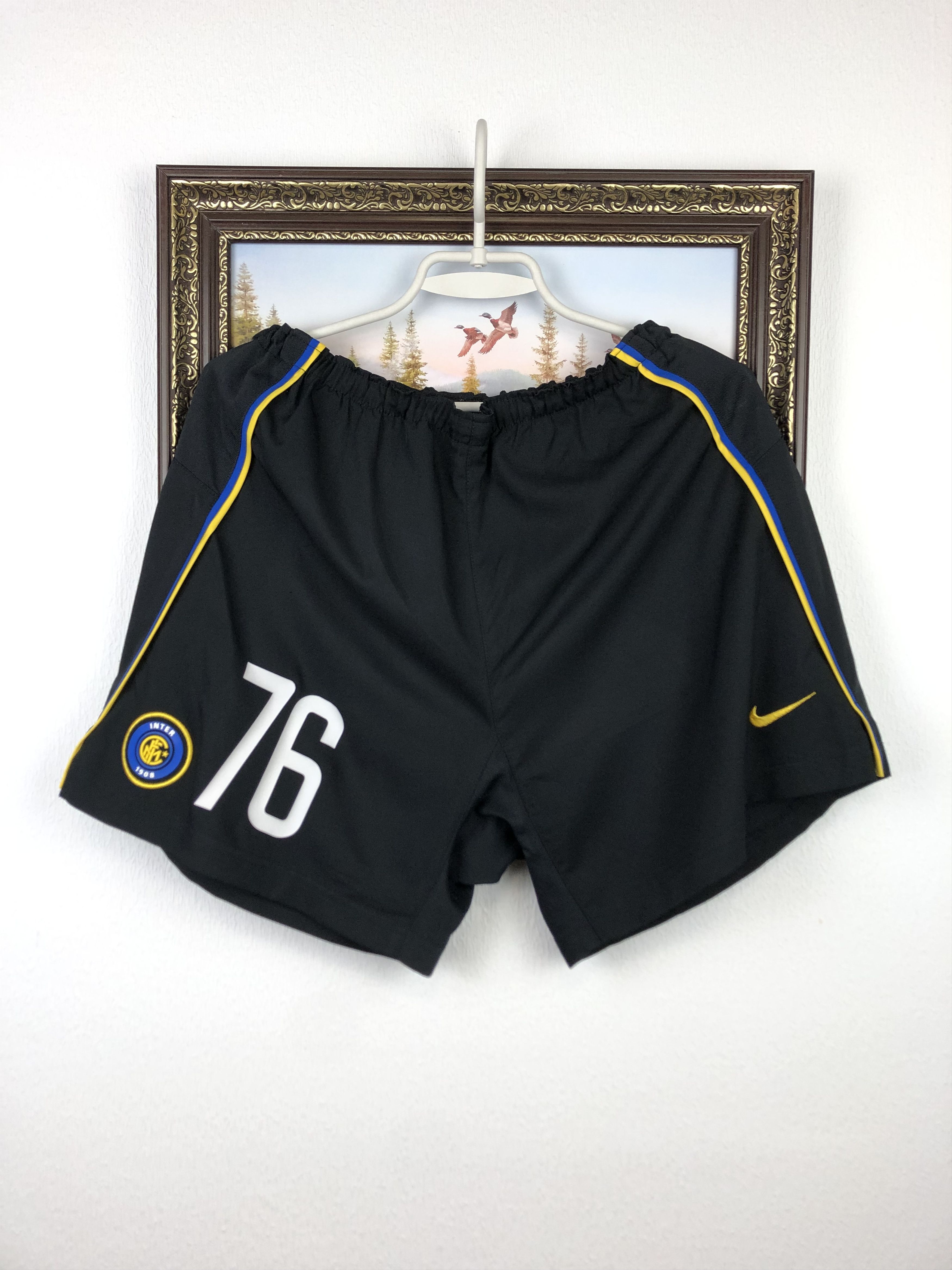 Nike Vintage Nike Inter Milan Football Shorts Soccer M Rare Size US 32 / EU 48 - 1 Thumbnail