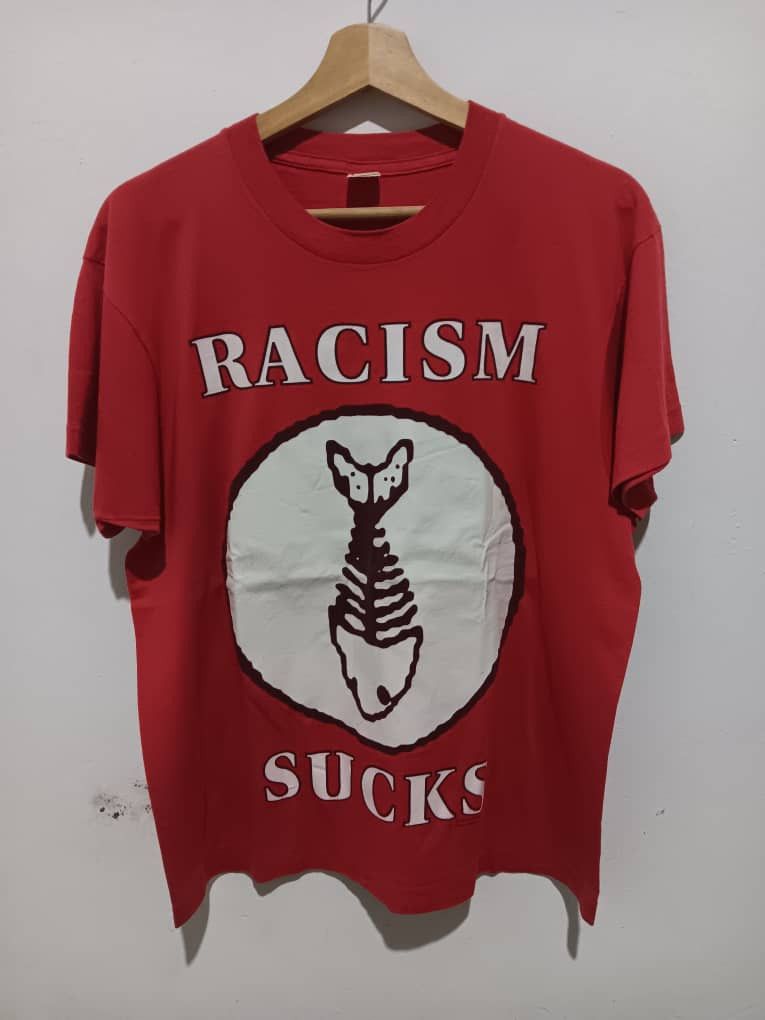 Band Tees VINTAGE FISHBONE RACISM SUCKS T-SHIRT RARE Size US L / EU 52-54 / 3 - 1 Thumbnail