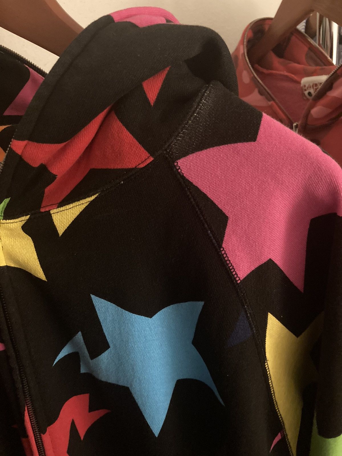 Bape × Vintage Sta Pattern Full Zip Hoodie Size US XL / EU 56 / 4 - 4 Thumbnail