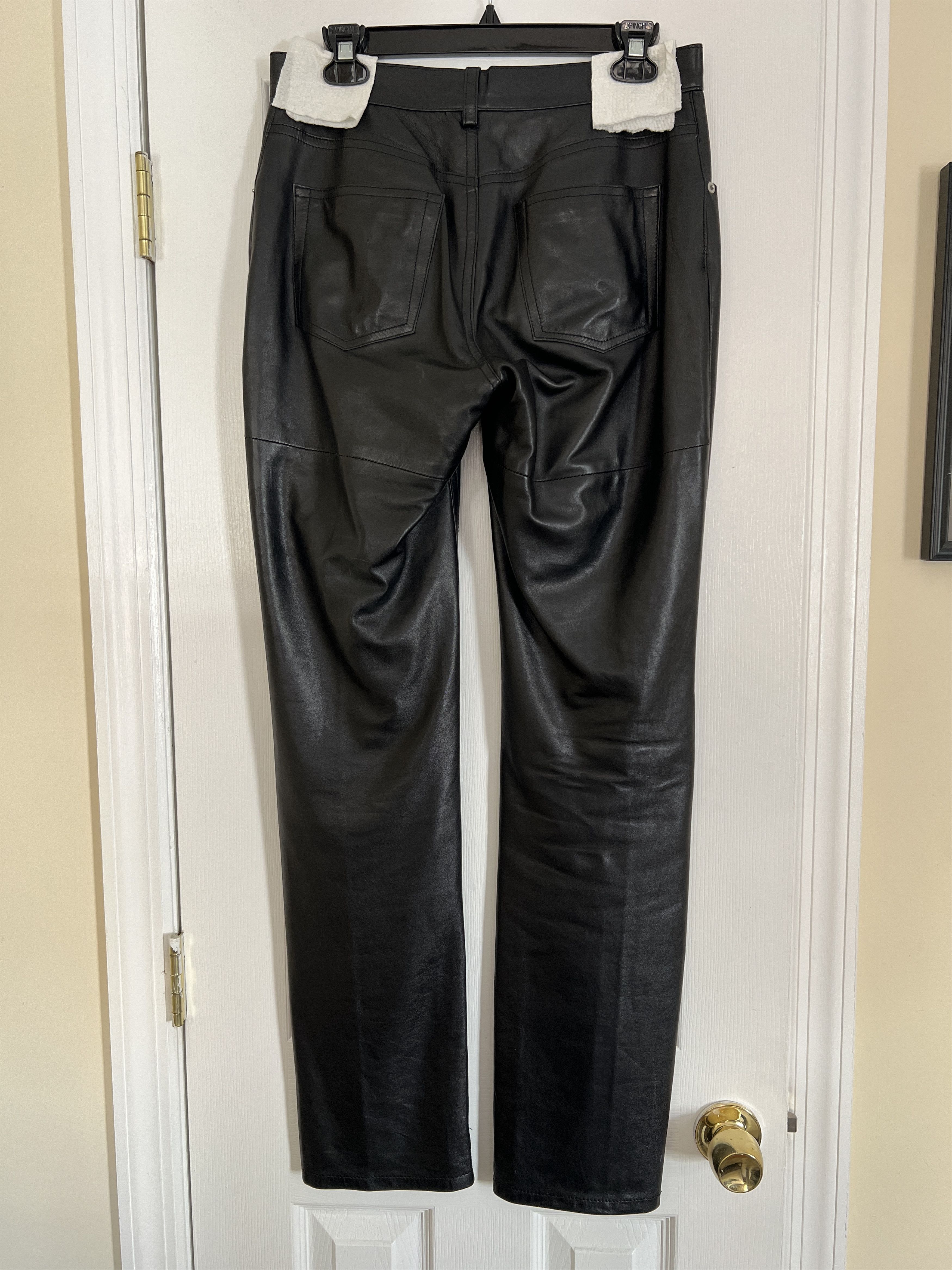 Helmut Lang 1997 Leather Pants Archive Size US 31 - 3 Thumbnail