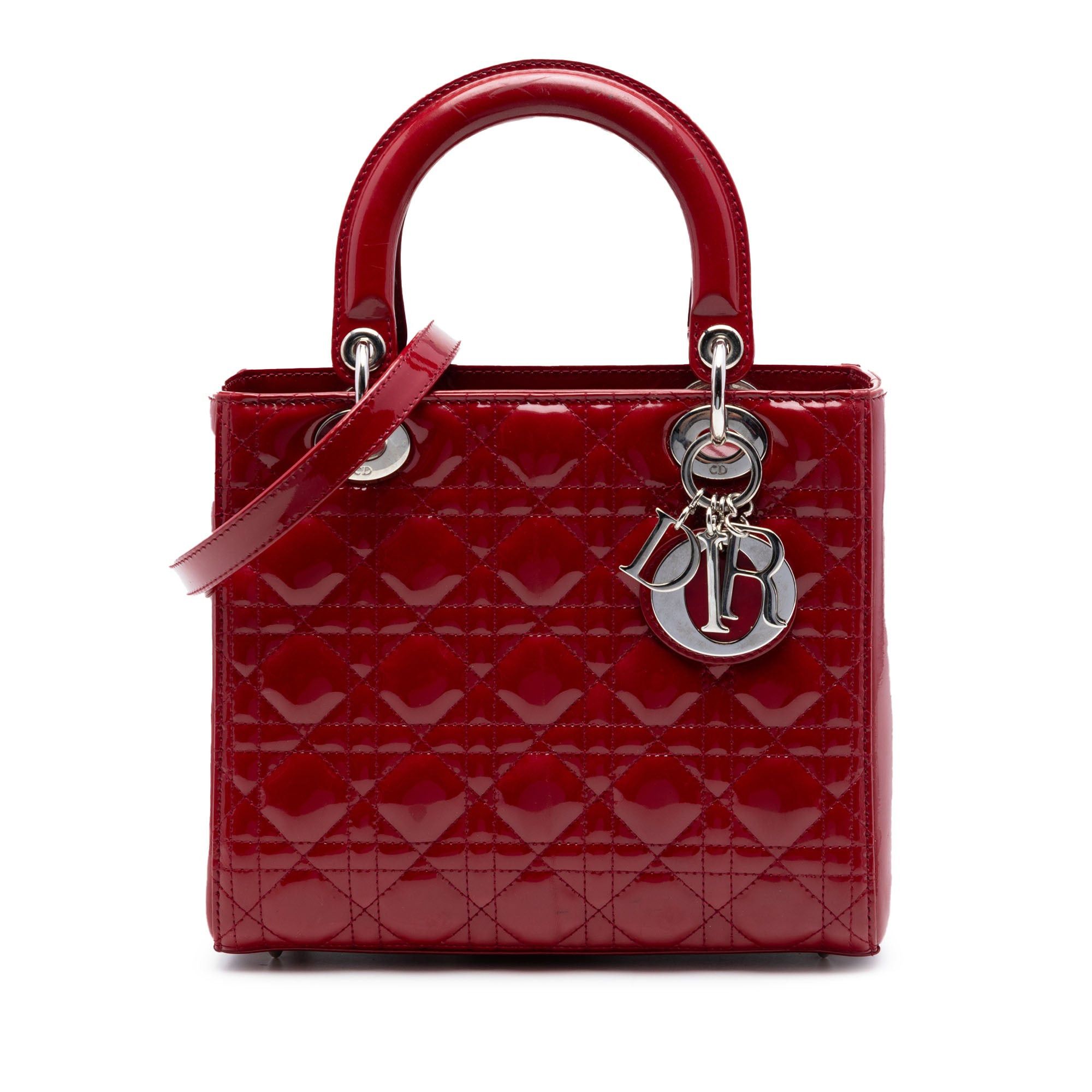 Dior Medium Patent Cannage Lady Dior Size ONE SIZE - 1 Thumbnail