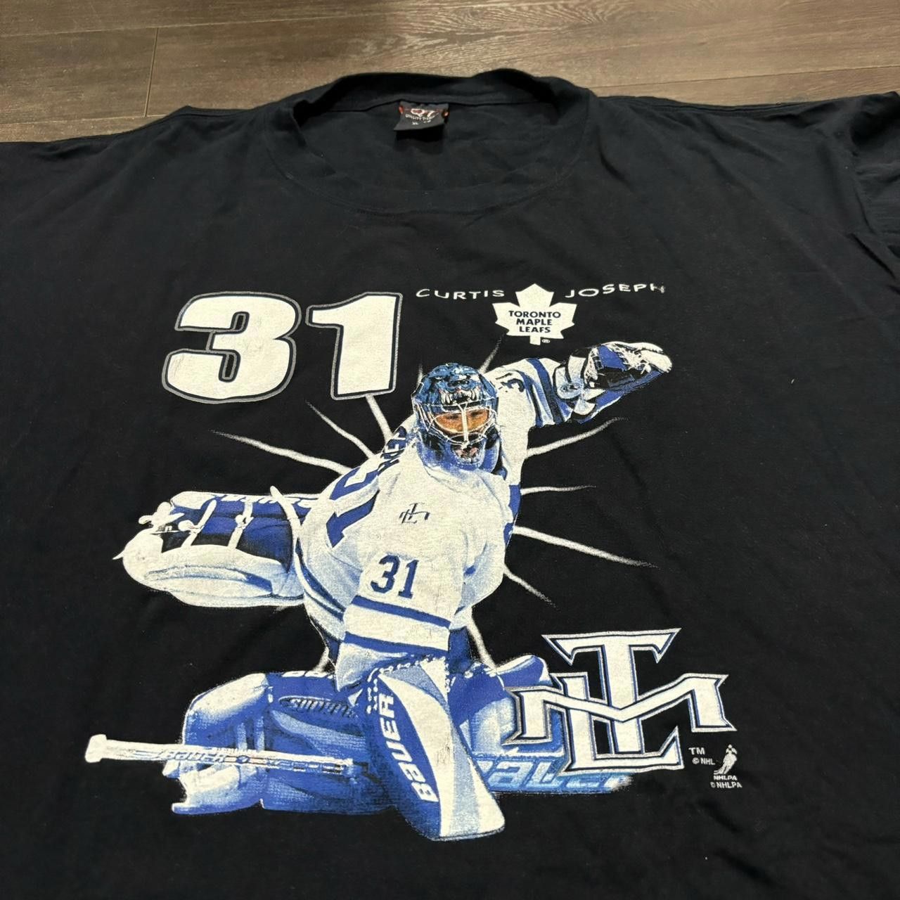 Designer vintage toronto maple leafs curtis Joseph t shirt XL CUJO Size US XL / EU 56 / 4 - 2 Thumbnail