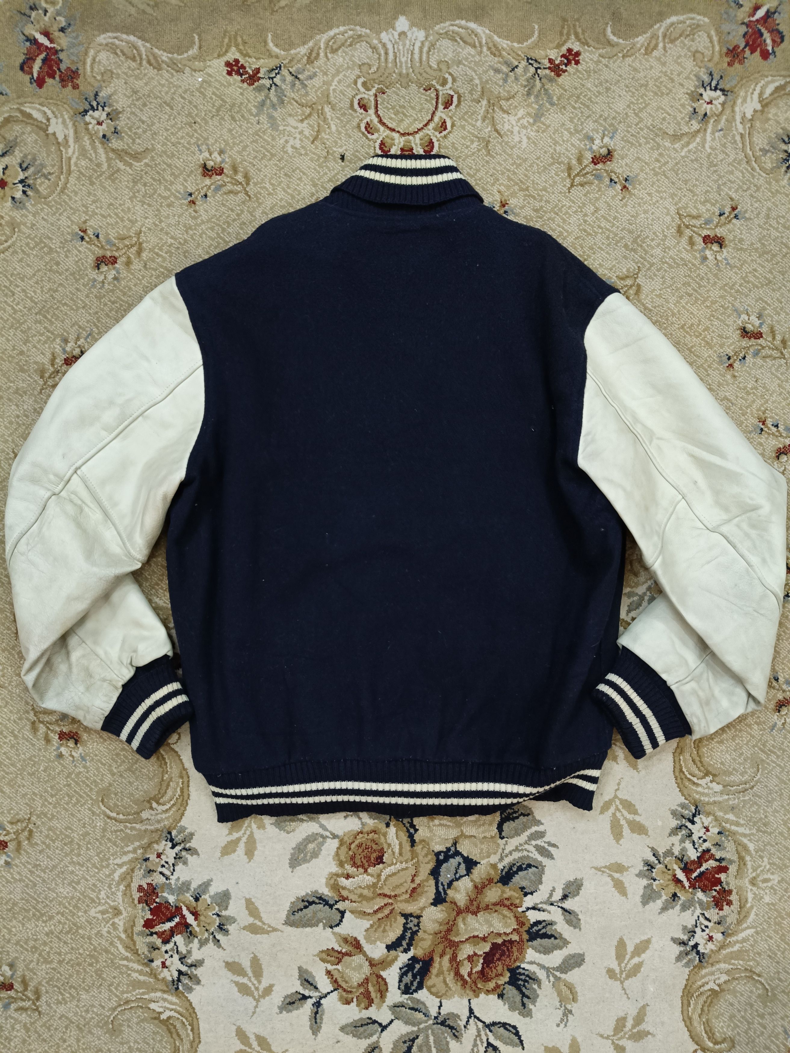 Golden Bear × Vintage Vintage Wool Golden Bear Varsity With Leather Sleeves Size US L / EU 52-54 / 3 - 7 Thumbnail