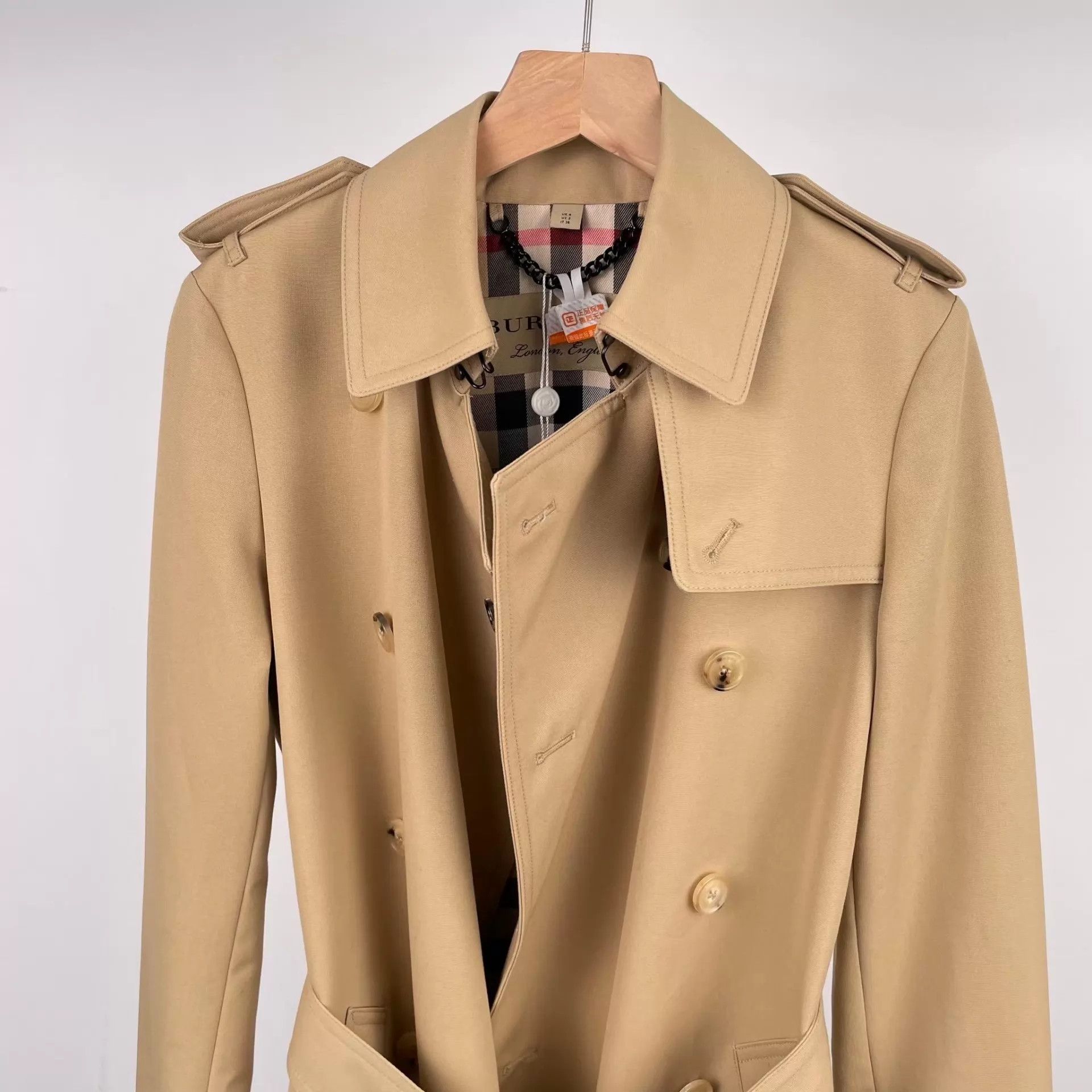 Burberry Burberry Trench Coat Women's Taupe 34 Size XXS / US 00 / IT 34 - 9 Thumbnail