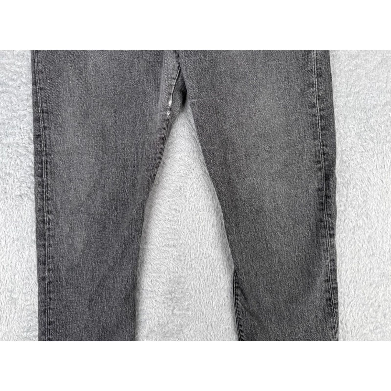 Levi's Levi's Premium Jeans Womens 32 Black Denim Big E Wedgie Straight Button 32x25 Size 24" / US 00 / IT 34 - 3 Thumbnail