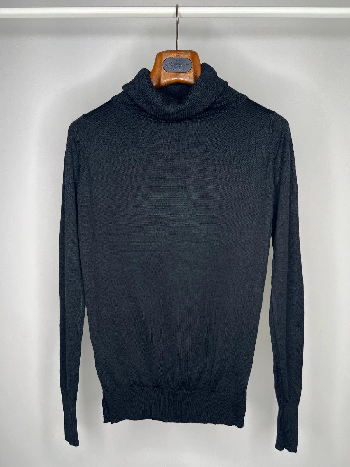 John Smedley John Smedley Men's Casual Wool Turtleneck Sweater Pullover Size US S / EU 44-46 / 1 - 1 Thumbnail
