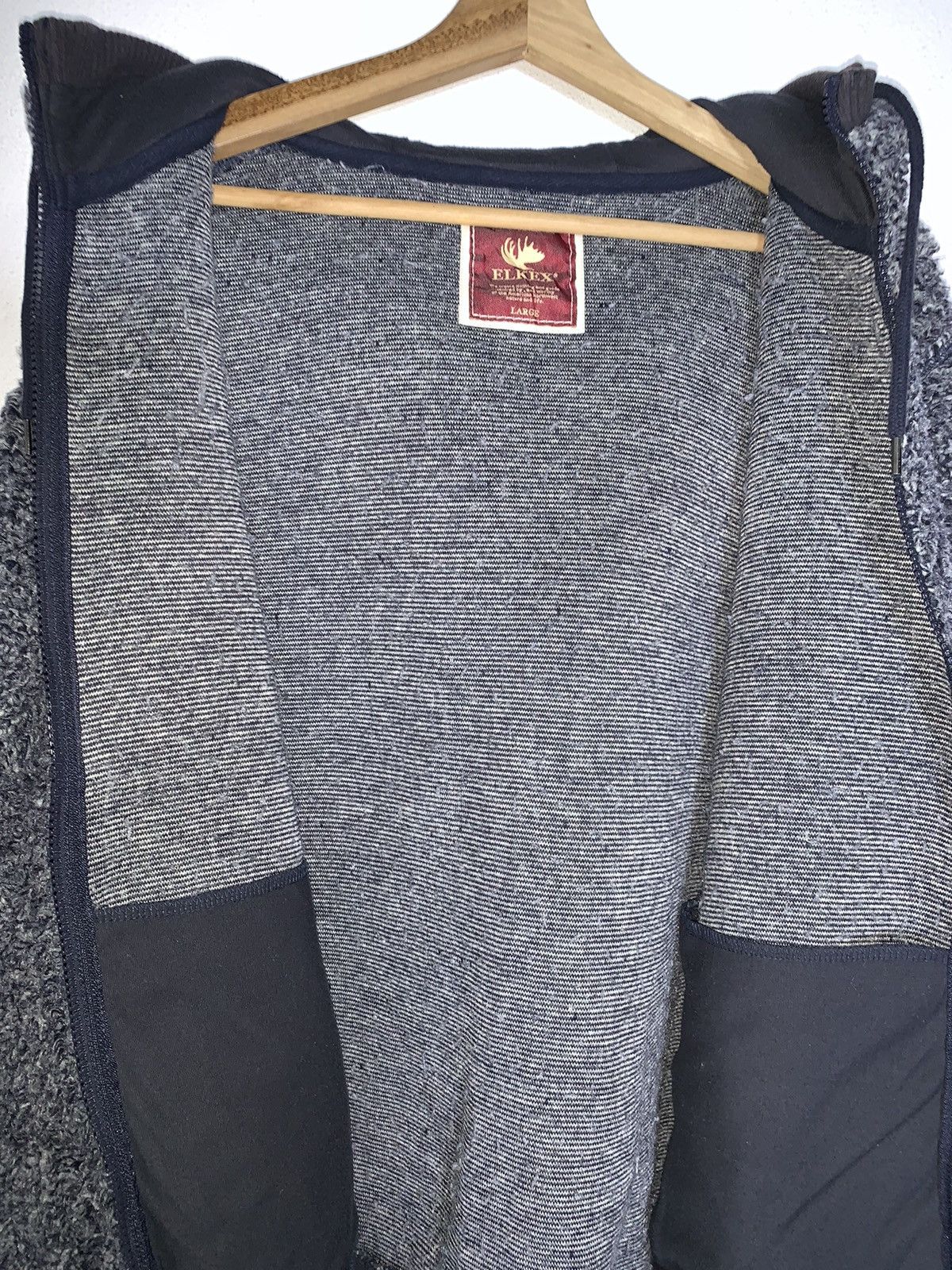 Japanese Brand ELKEK Fleece Hoodie Size US L / EU 52-54 / 3 - 12 Thumbnail