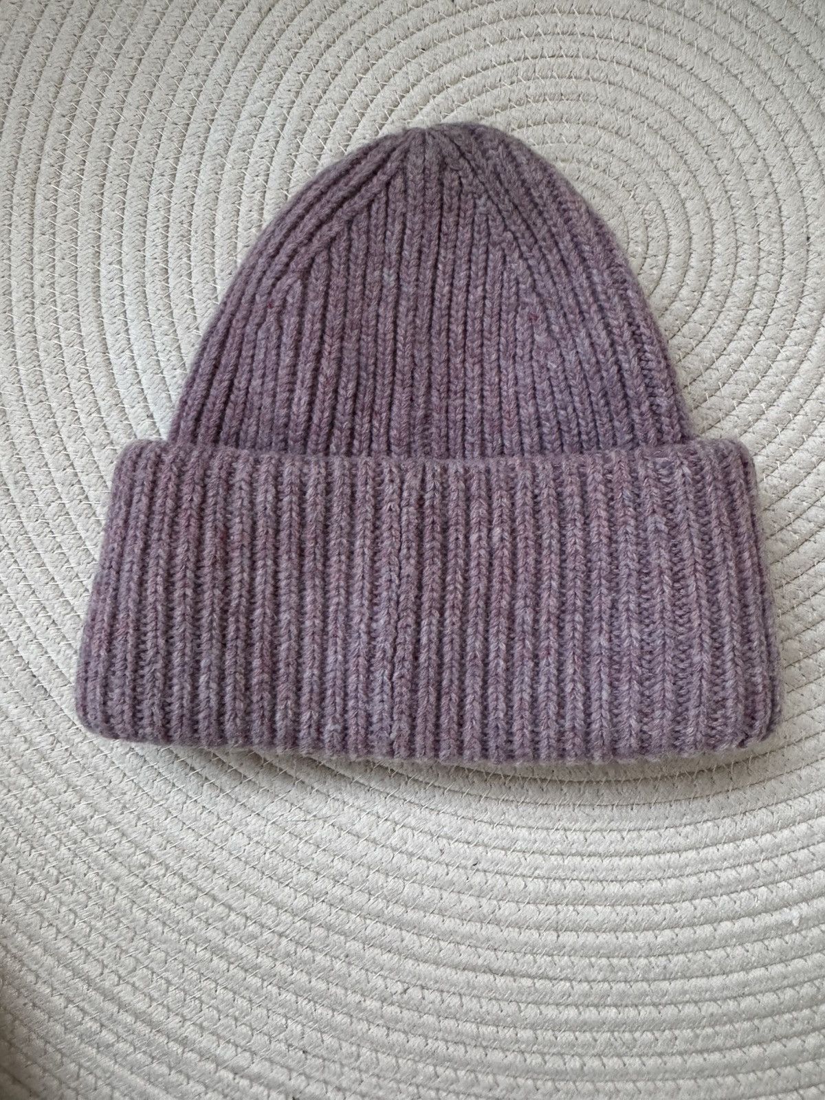 Acne Studios Acne Studios wool knit beanie hat in purple Size ONE SIZE - 3 Thumbnail