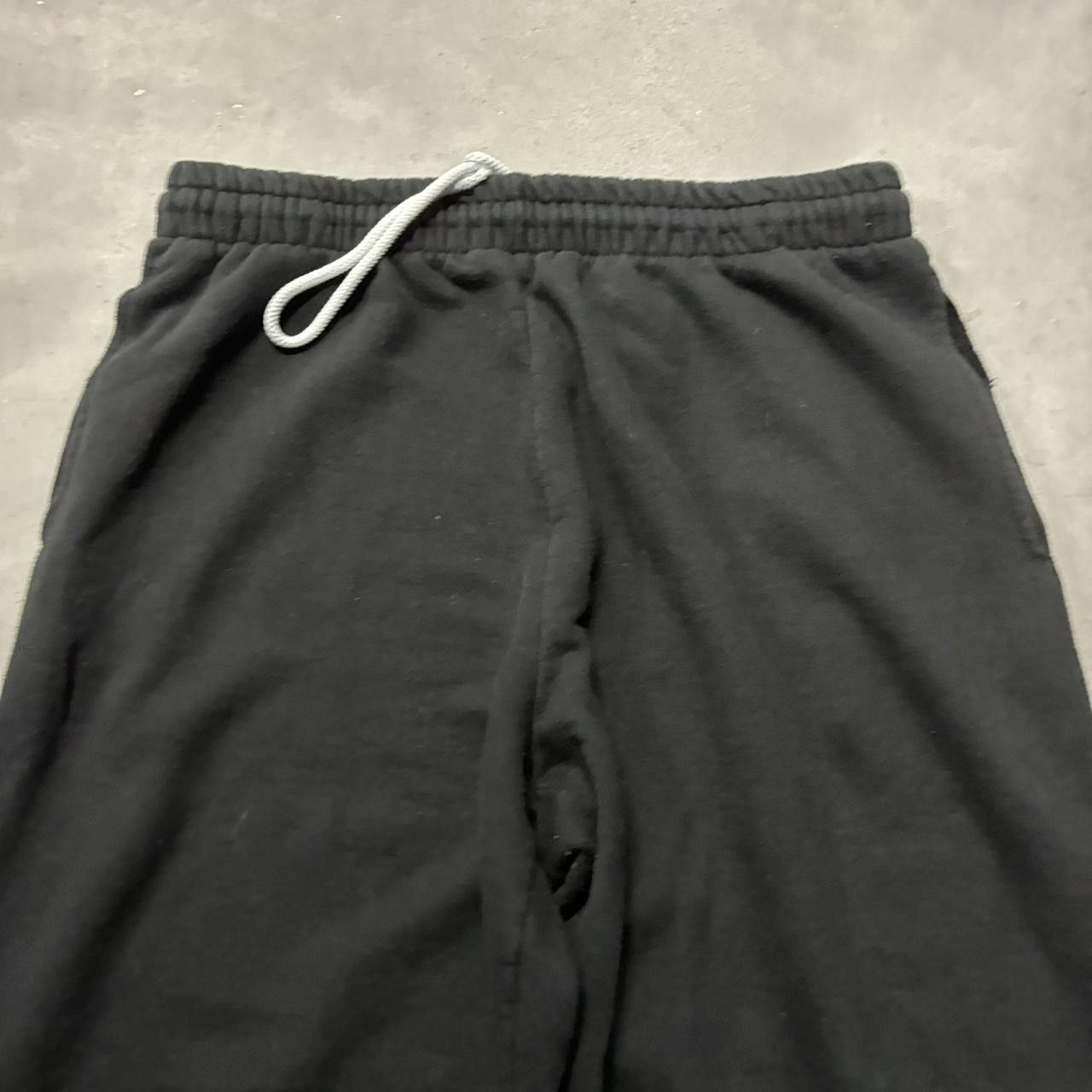 Japanese Brand × Vintage Crazy Vintage Y2K/2000s Black Essential Sweatpants! Size US 32 / EU 48 - 4 Thumbnail