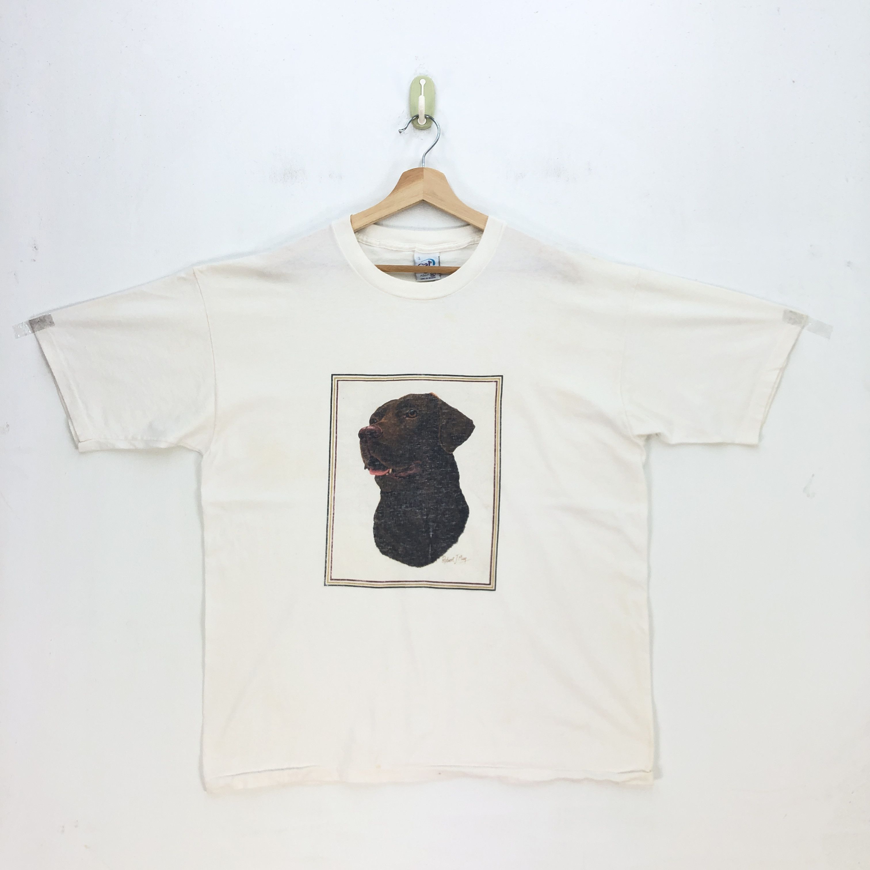 Art Comes First Vintage Robert J. May Chesapeake Bay Retriever Artwork Tee Size US XL / EU 56 / 4 - 1 Thumbnail