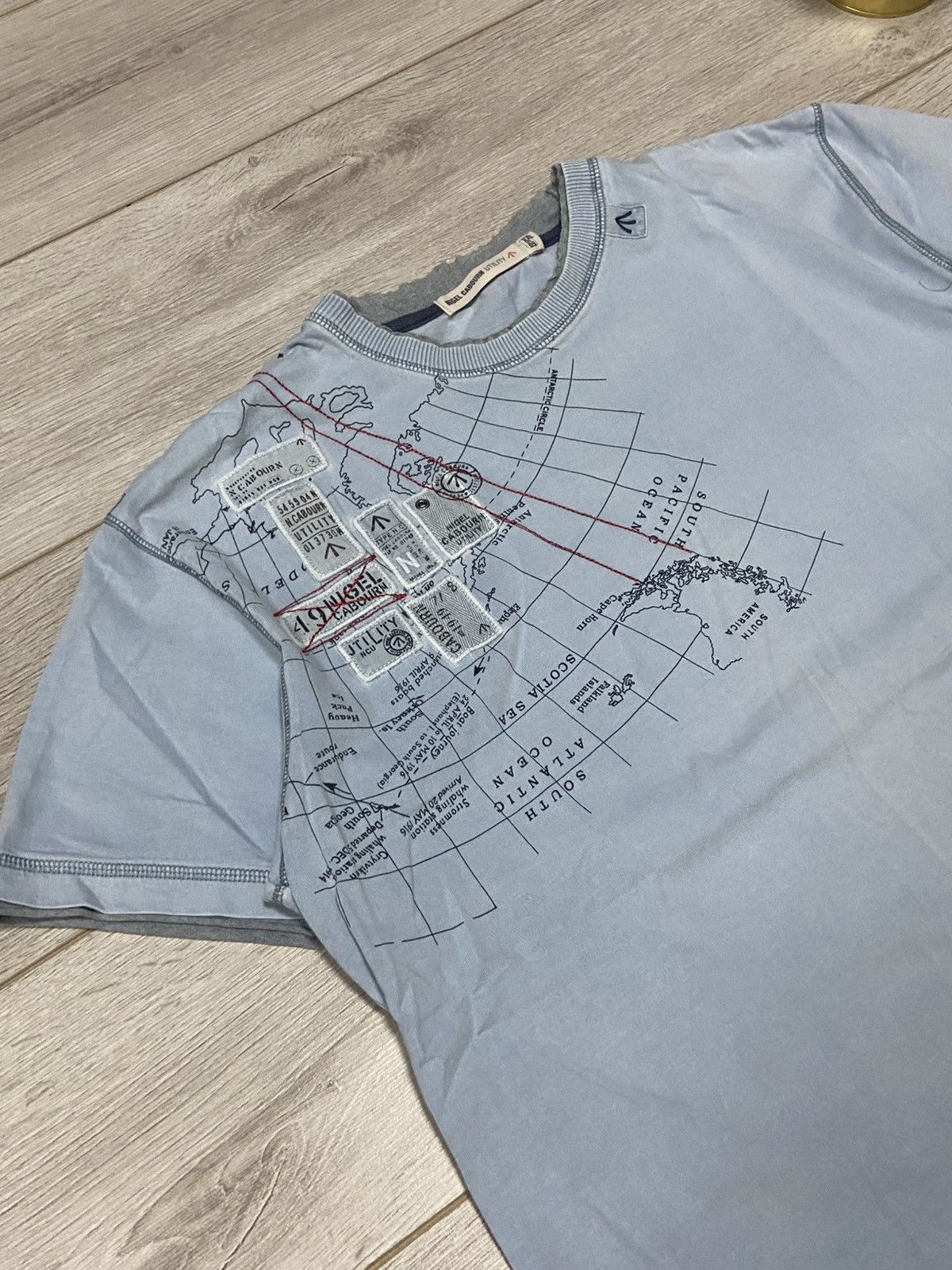 Nigel Cabourn Nigel Cabourn vintage map 🗺️ t-shirt Size US XL / EU 56 / 4 - 2 Thumbnail