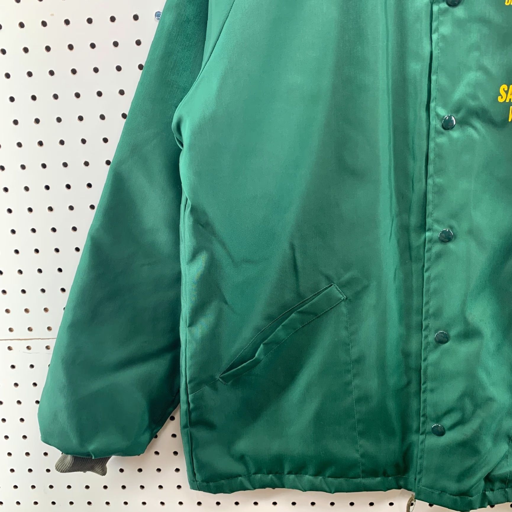Vintage VINTAGE Collegiate Pacific Santin Snap Jacket Mens Large 70s Green Windbreaker Insulated Workwear 1973 Mens Size US L / EU 52-54 / 3 - 6 Thumbnail