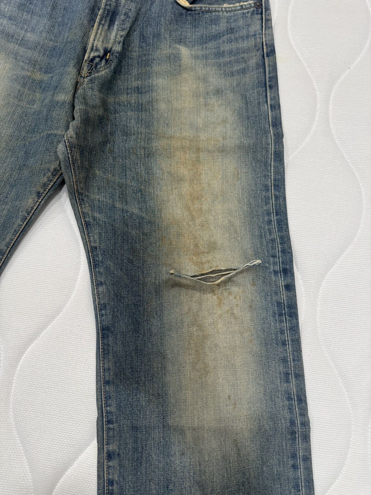 Edwin Sales‼️Ditressed Rusty Vtg Edwin 505X Selvedge (AB-1002) Size US 34 / EU 50 - 7 Thumbnail