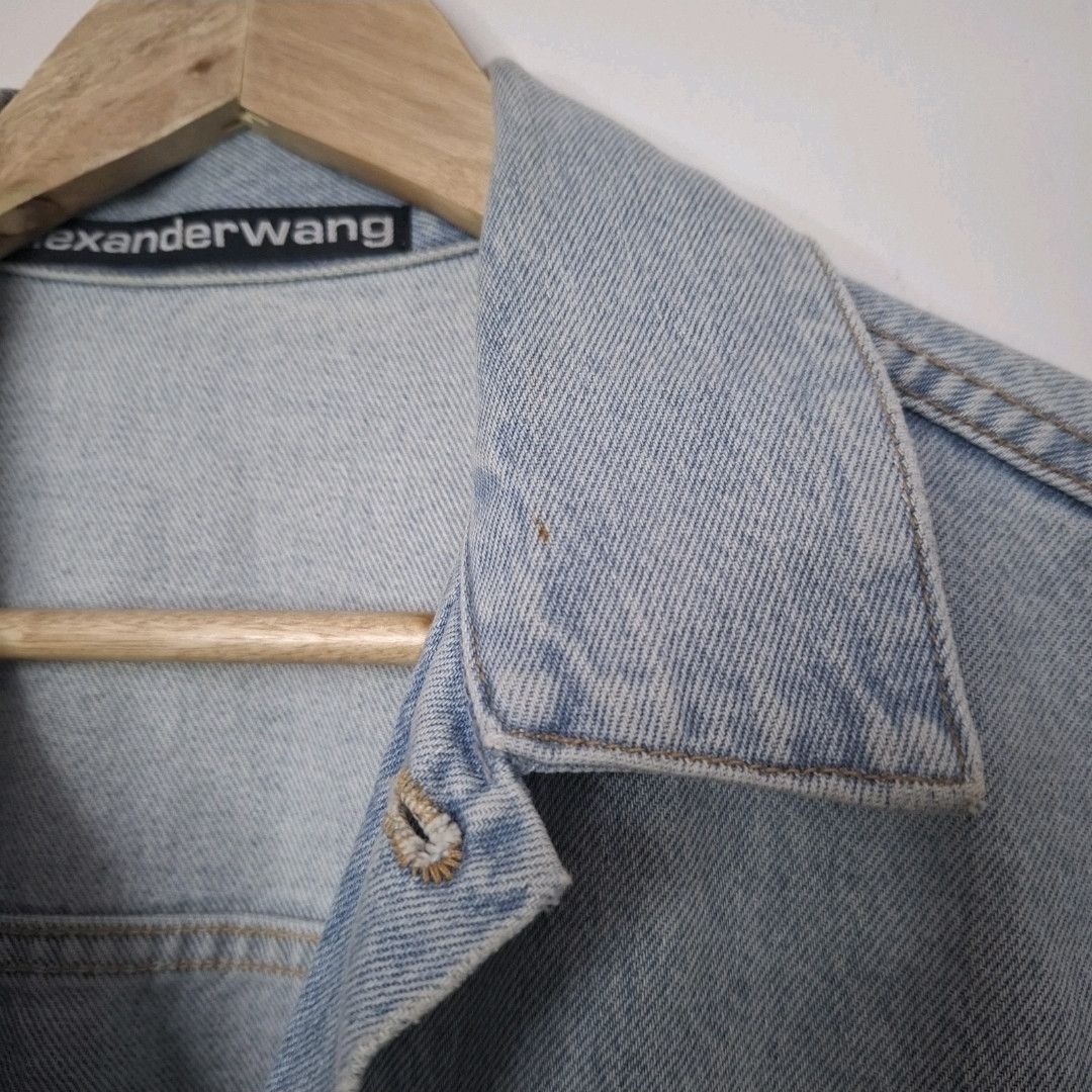Alexander Wang ALEXANDER WANG Bleach Blue Oversized Daze Denim Jacket Size US XS / EU 42 / 0 - 8 Thumbnail