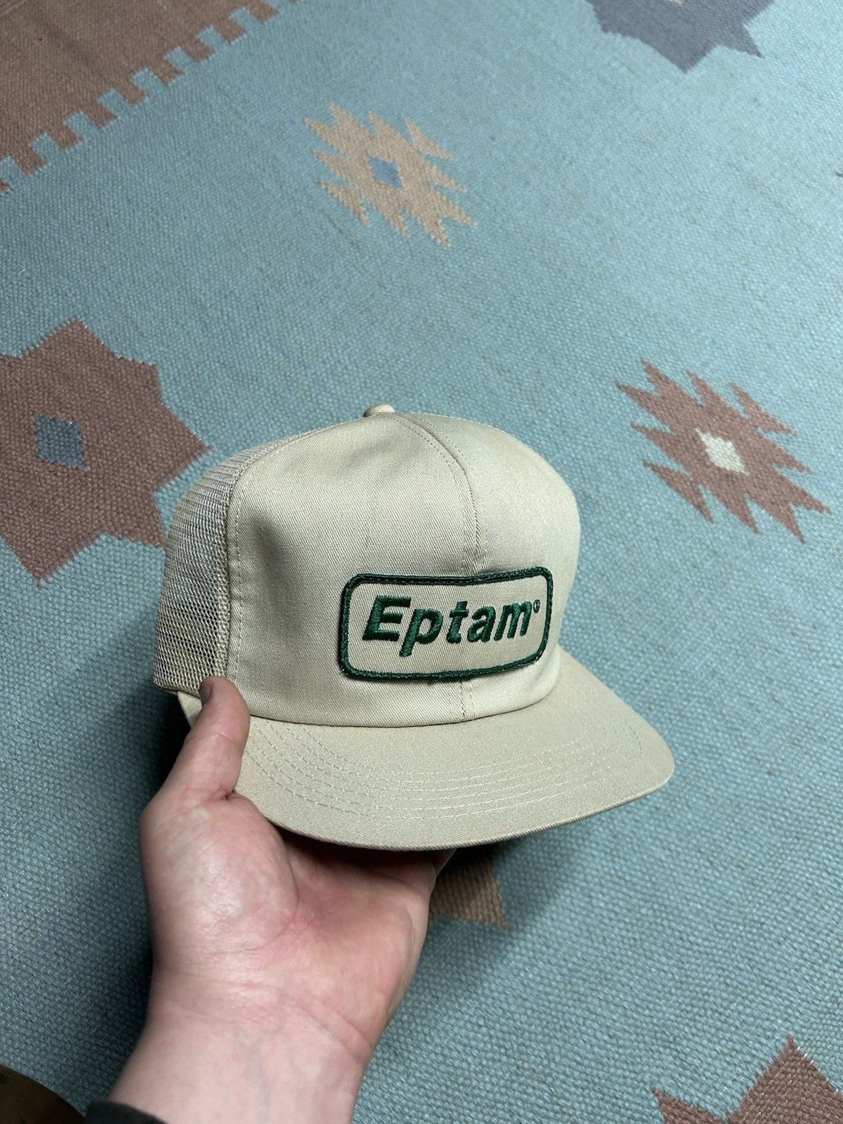 Vintage Vtg k products trucker hat Eptam patch farm feed USA made Size ONE SIZE - 1 Thumbnail