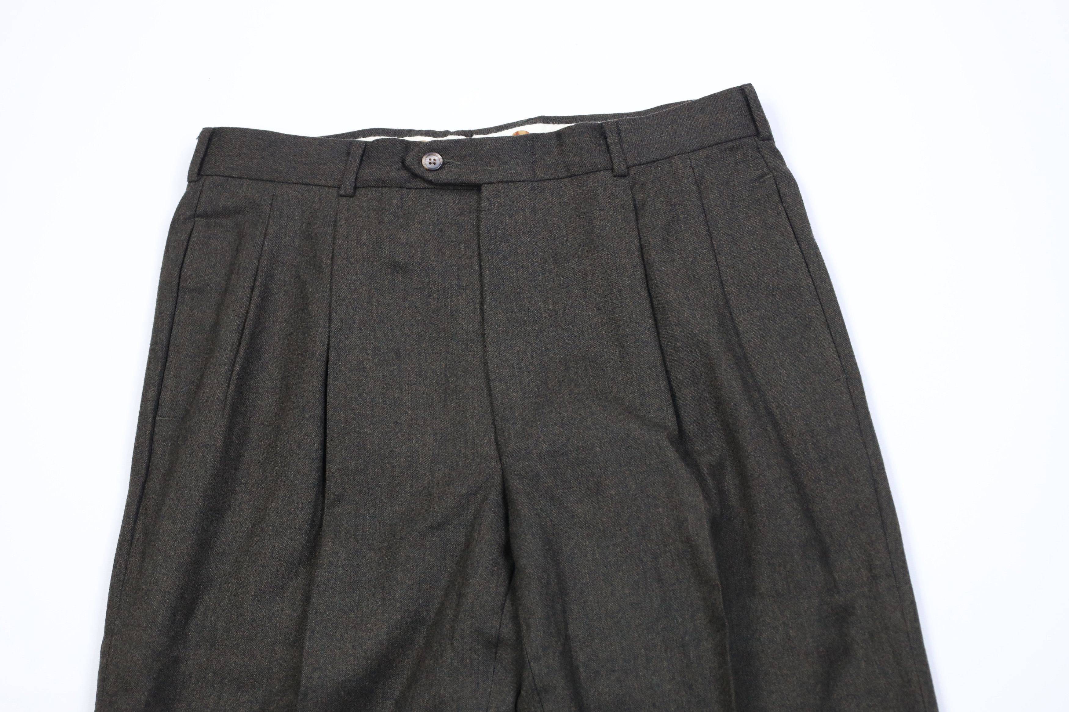 Vintage Vintage 90s Streetwear Wide Leg Chino Pants Green USA Size US 32 / EU 48 - 2 Thumbnail