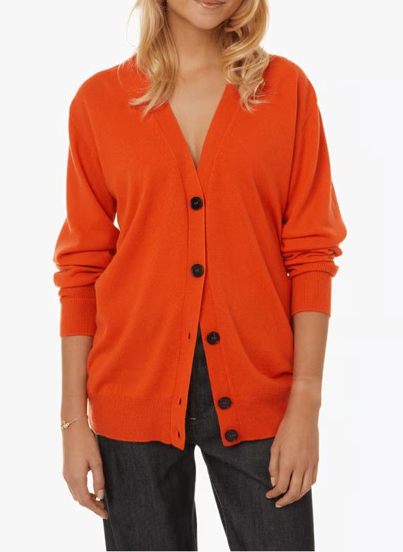 Jil Sander o1y1025 Cardigan in Orange Size L / US 10 / IT 46 - 2 Thumbnail