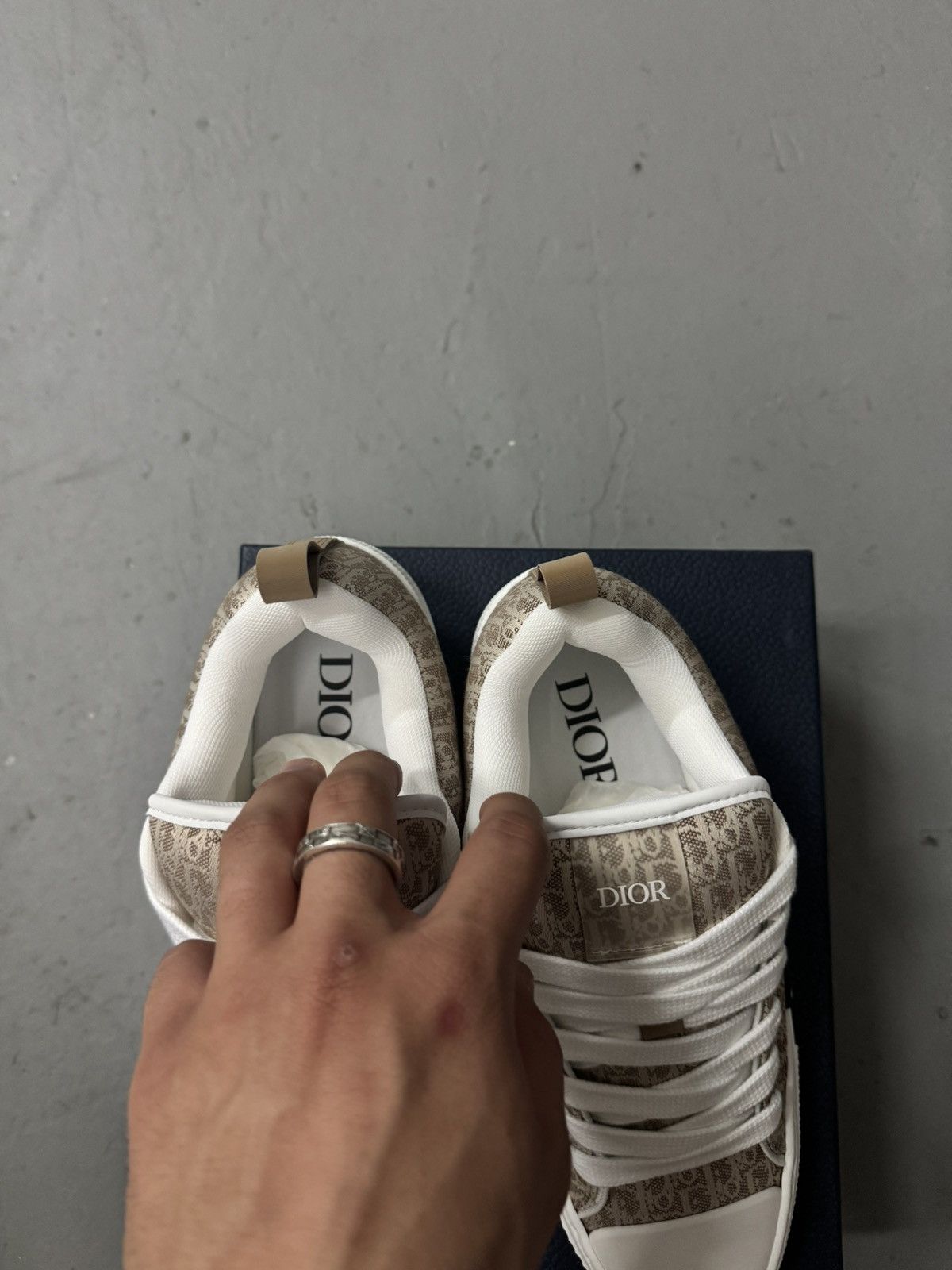 Dior Dior B23 Skater Low Top Beige Dior Oblique Jacquard Size US 7.5 / EU 40-41 - 5 Thumbnail