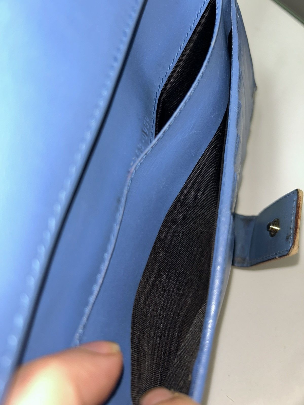 Gucci Gucci GG Coated Canvas Long Wallet w Blue Interior Size ONE SIZE - 9 Thumbnail