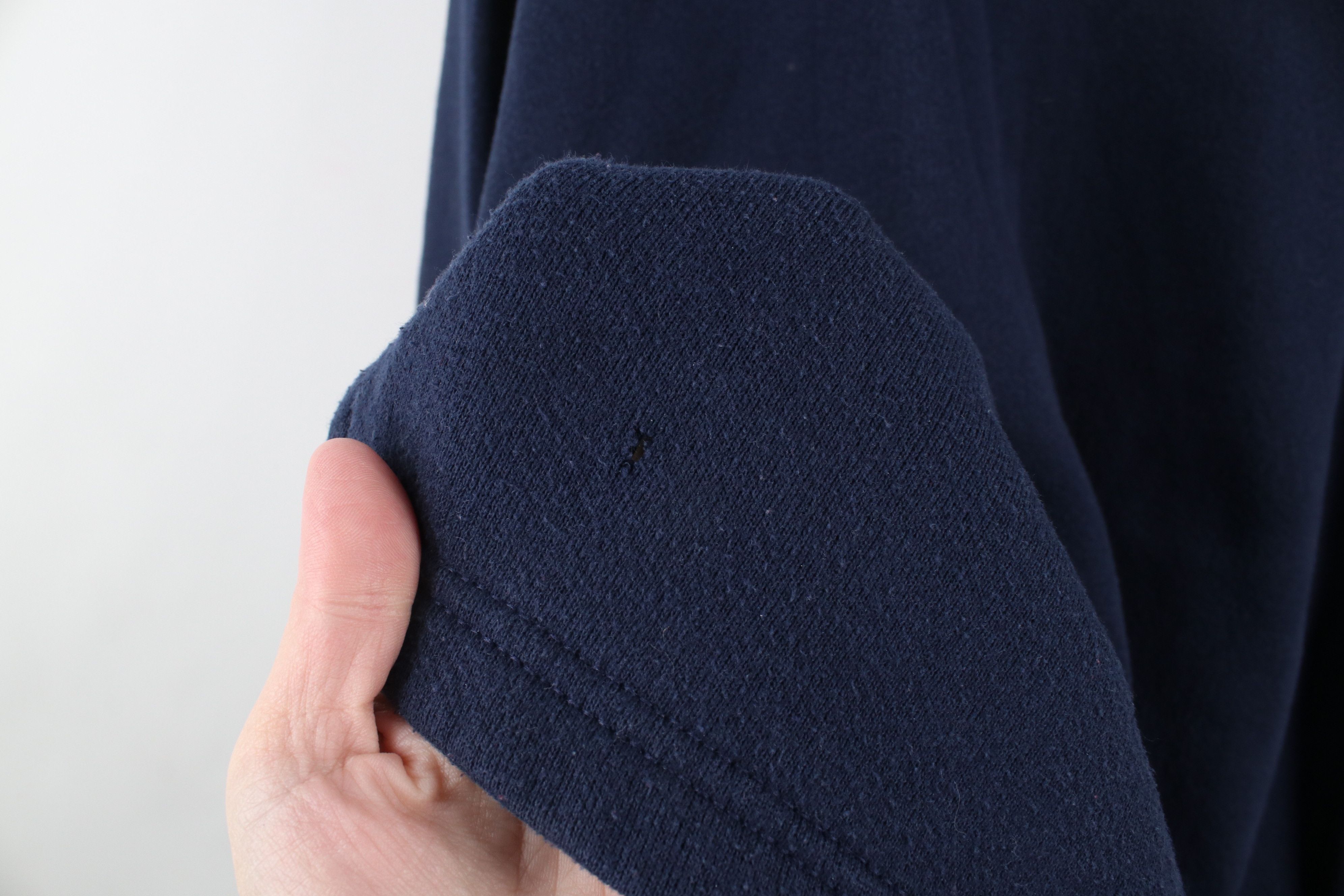 Vintage Vintage 90s Streetwear Tunic Turtleneck Sweatshirt Blue USA Size XL / US 12-14 / IT 48-50 - 4 Thumbnail