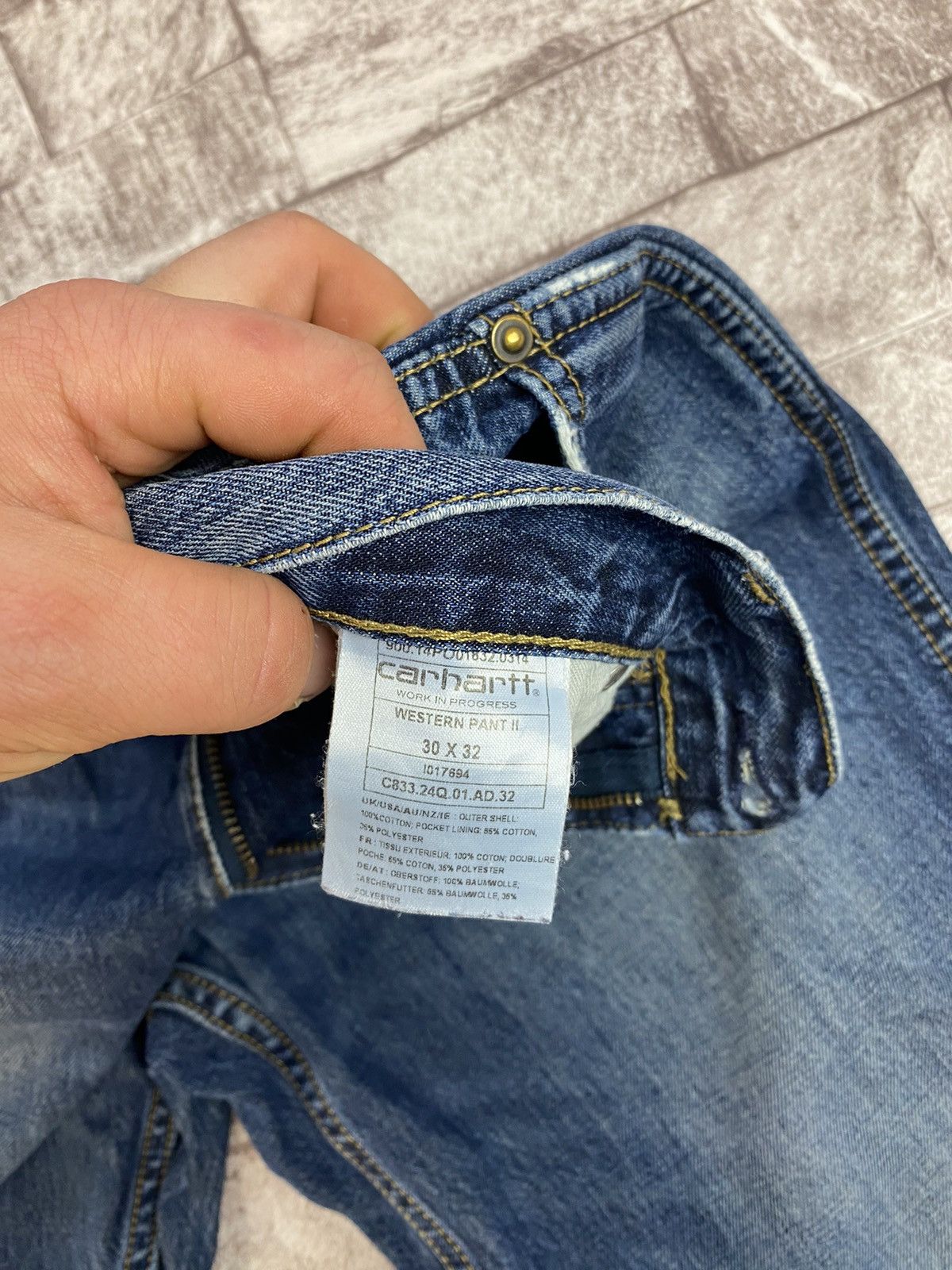Carhartt Wip × Japanese Brand Vintage Carhartt by Y2K style Jeans Pants Size US 32 / EU 48 - 22 Thumbnail