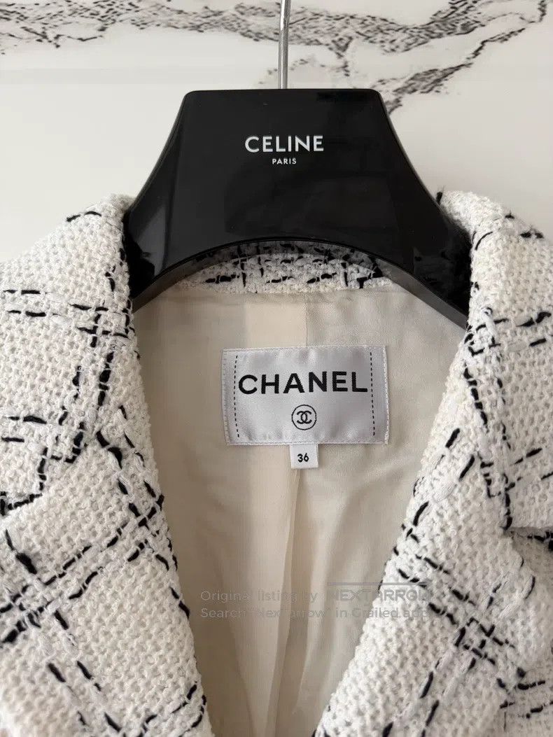 Chanel Chanel White Knit Overcoat Size XS / US 0-2 / IT 36-38 - 2 Thumbnail