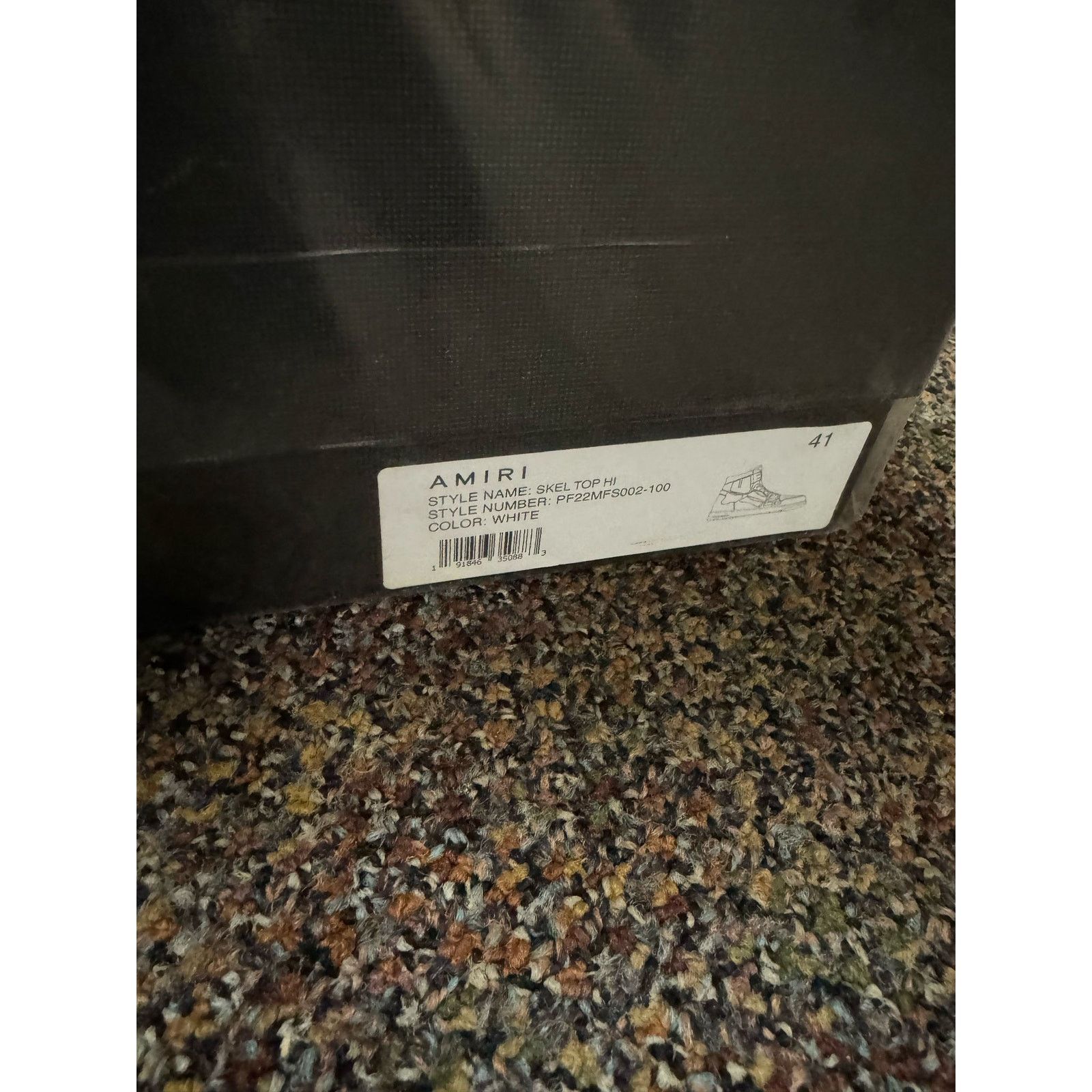 Amiri o1rshd1 Q:2 / Skel top hi / Skeleton high top Sneakers Size US 8 / EU 41 - 9 Thumbnail