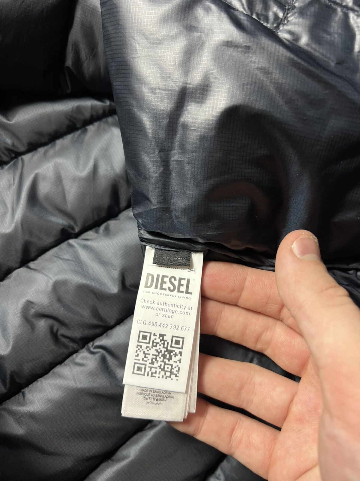 Diesel NWT DIESEL Men’s Jacket Puffer Quilted Hooded Size L Size US L / EU 52-54 / 3 - 12 Thumbnail