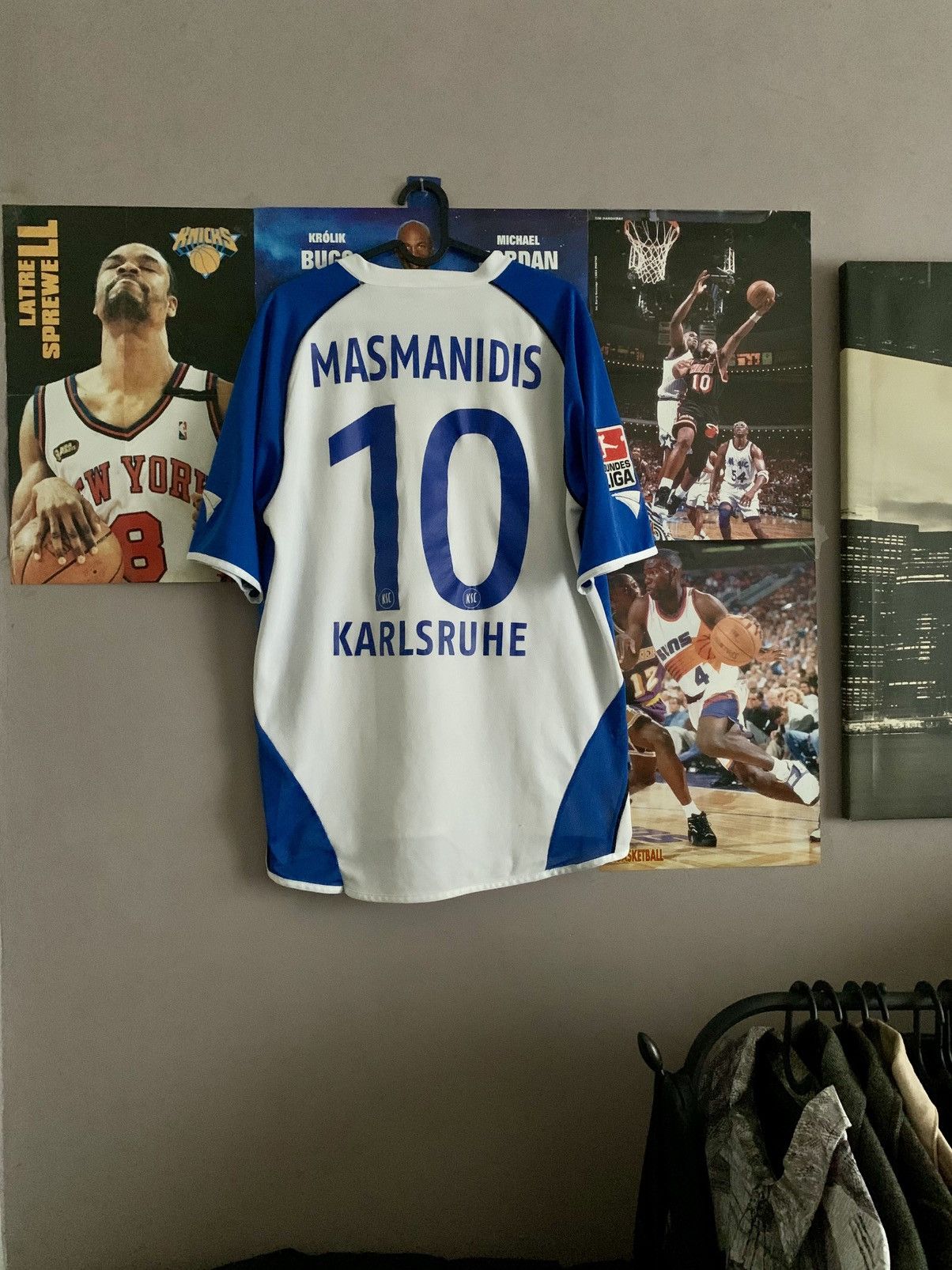 Vintage 2004/2005 Karlsruher SC #10 Ioannis Masmanidis Match Jersey Size US M / EU 48-50 / 2 - 5 Thumbnail