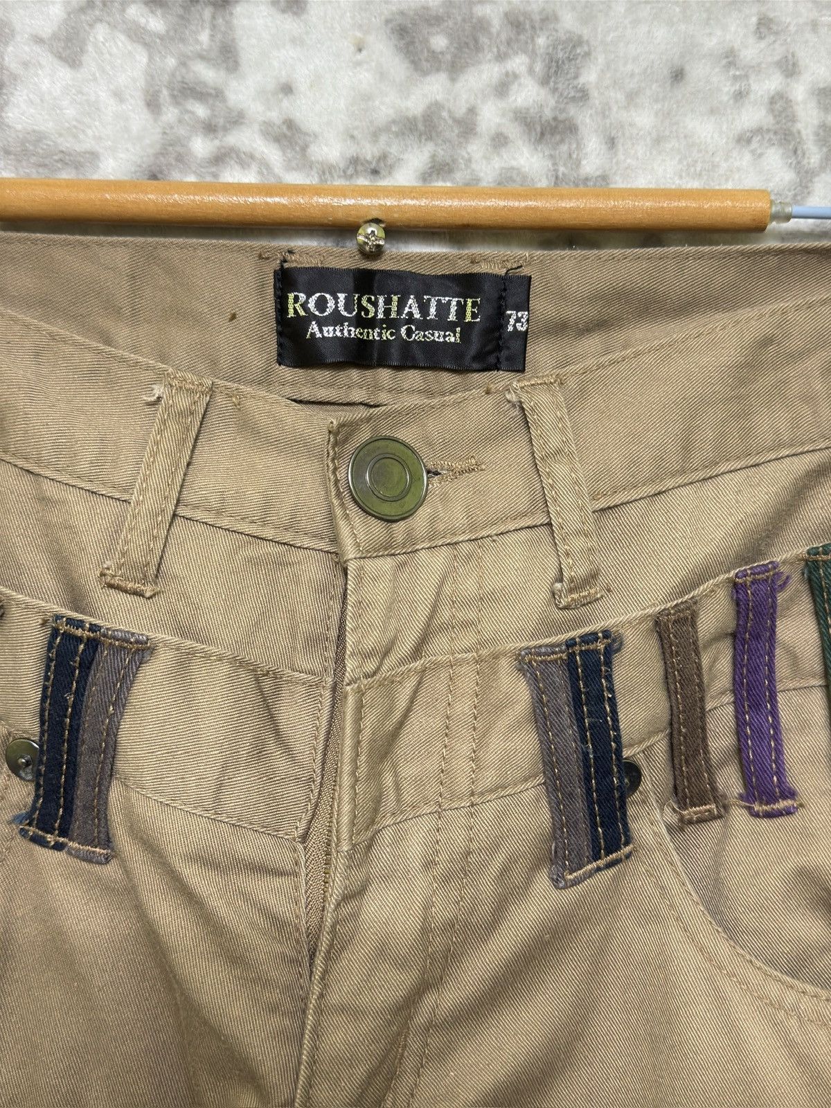 Japanese Brand Roushatte Y2K MultiPocket Double Waist Springleg Stacked Size US 28 / EU 44 - 7 Thumbnail