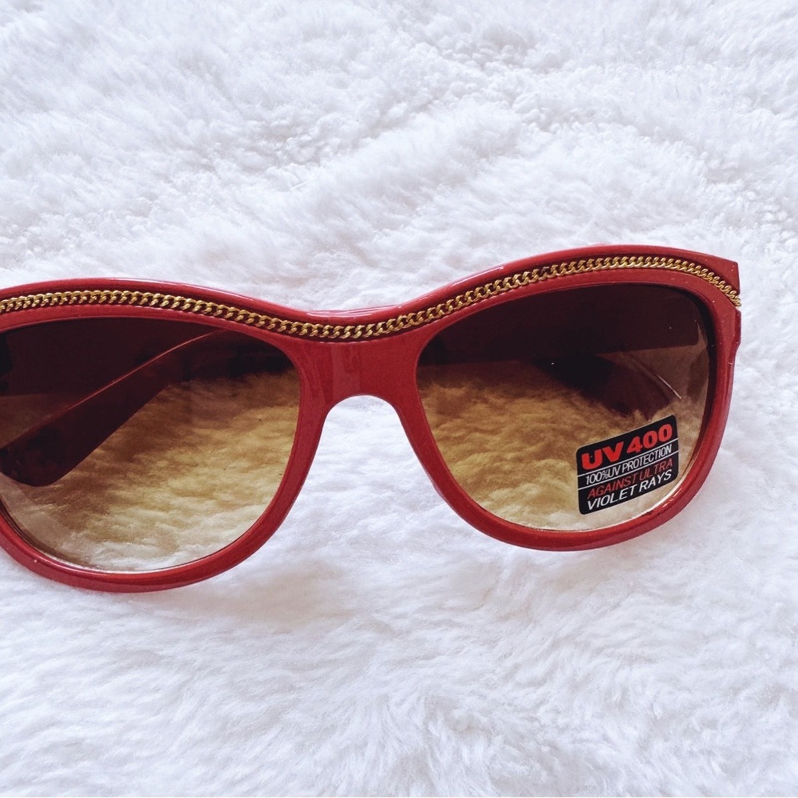 Other Rina Orange and Gold Sunglasses Size ONE SIZE - 2 Thumbnail