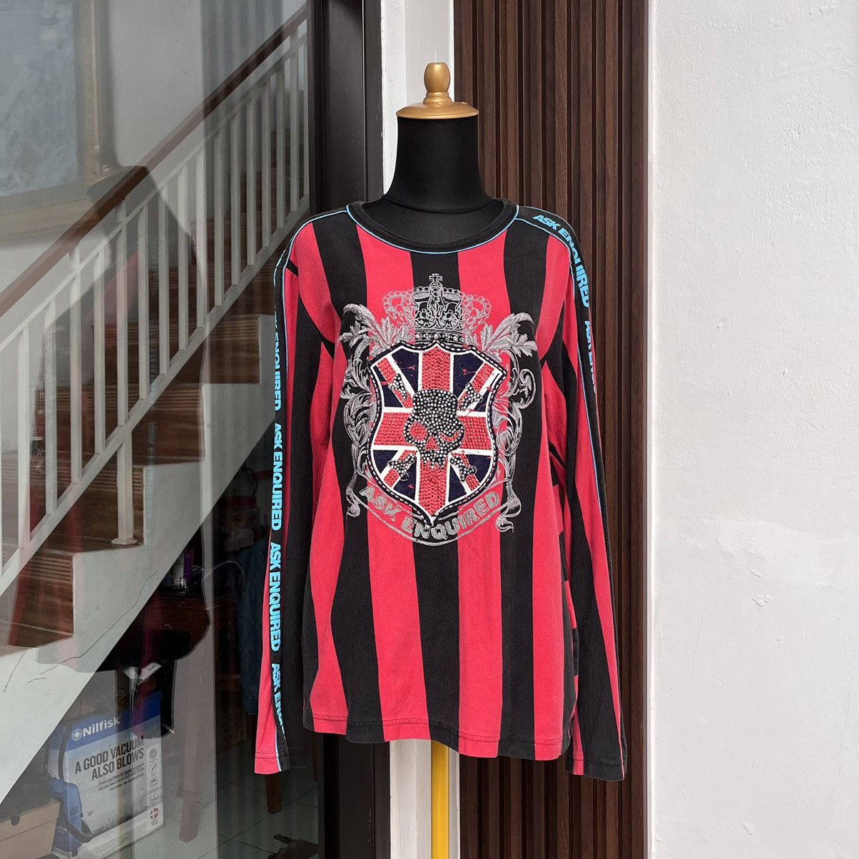 If Six Was Nine × Japanese Brand × Seditionaries 2000S Punk Rock Style Ask Enquired L/S Tee Full Tape Size L / US 10 / IT 46 - 1 Thumbnail