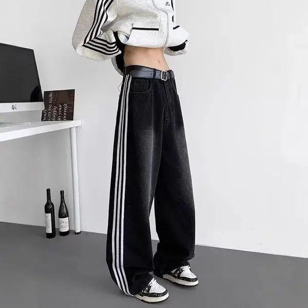 Jean Asaoka x Hori Track Straight Leg Baggy Jeans Size US 32 / EU 48 - 5 Thumbnail