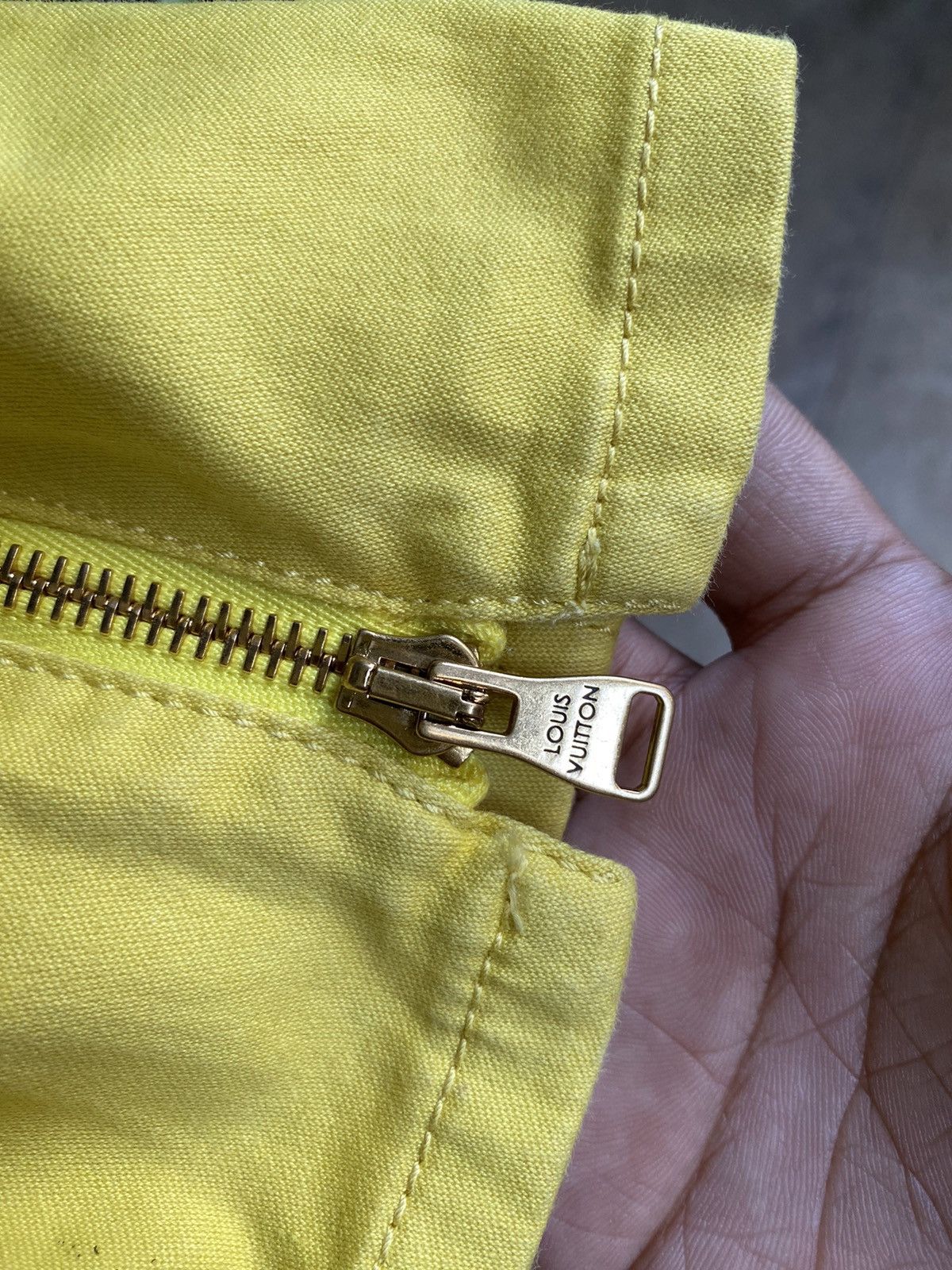 Louis Vuitton Yellow Side Zip Detail Jeans Size 27" / US 4 / IT 40 - 10 Thumbnail