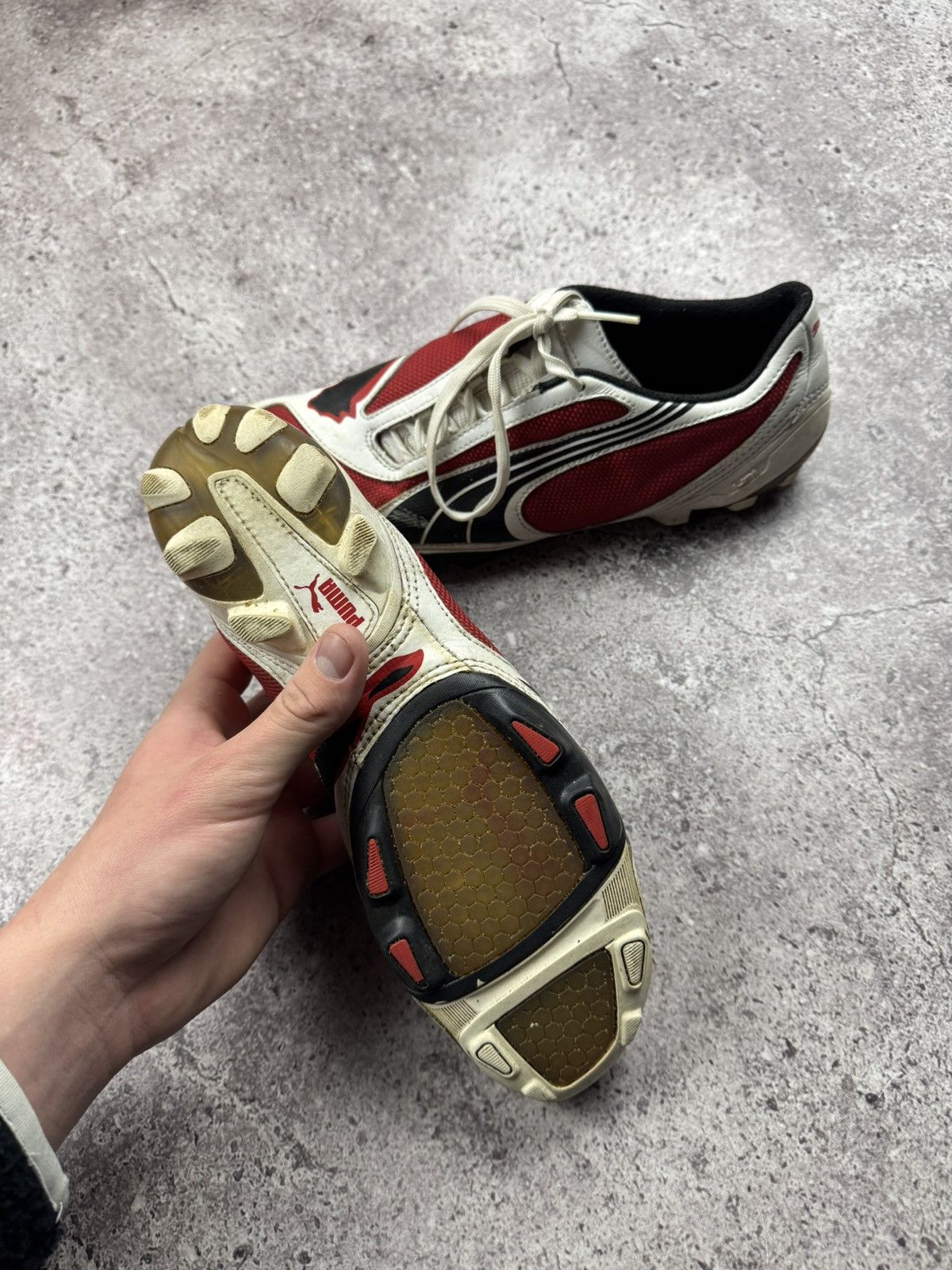 Maison MIHARA YASUHIRO × Puma Vintage 2000 Archive Puma V1.08 Soccer Football Bloke Cleats Size US 9 / EU 42 - 18 Thumbnail